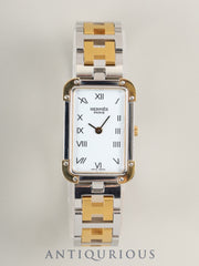 エルメス クロアジュール CR1.240 クォーツ Cal.976.001 SS/GP  SS/GP ホワイト文字盤 オーバーホール済み