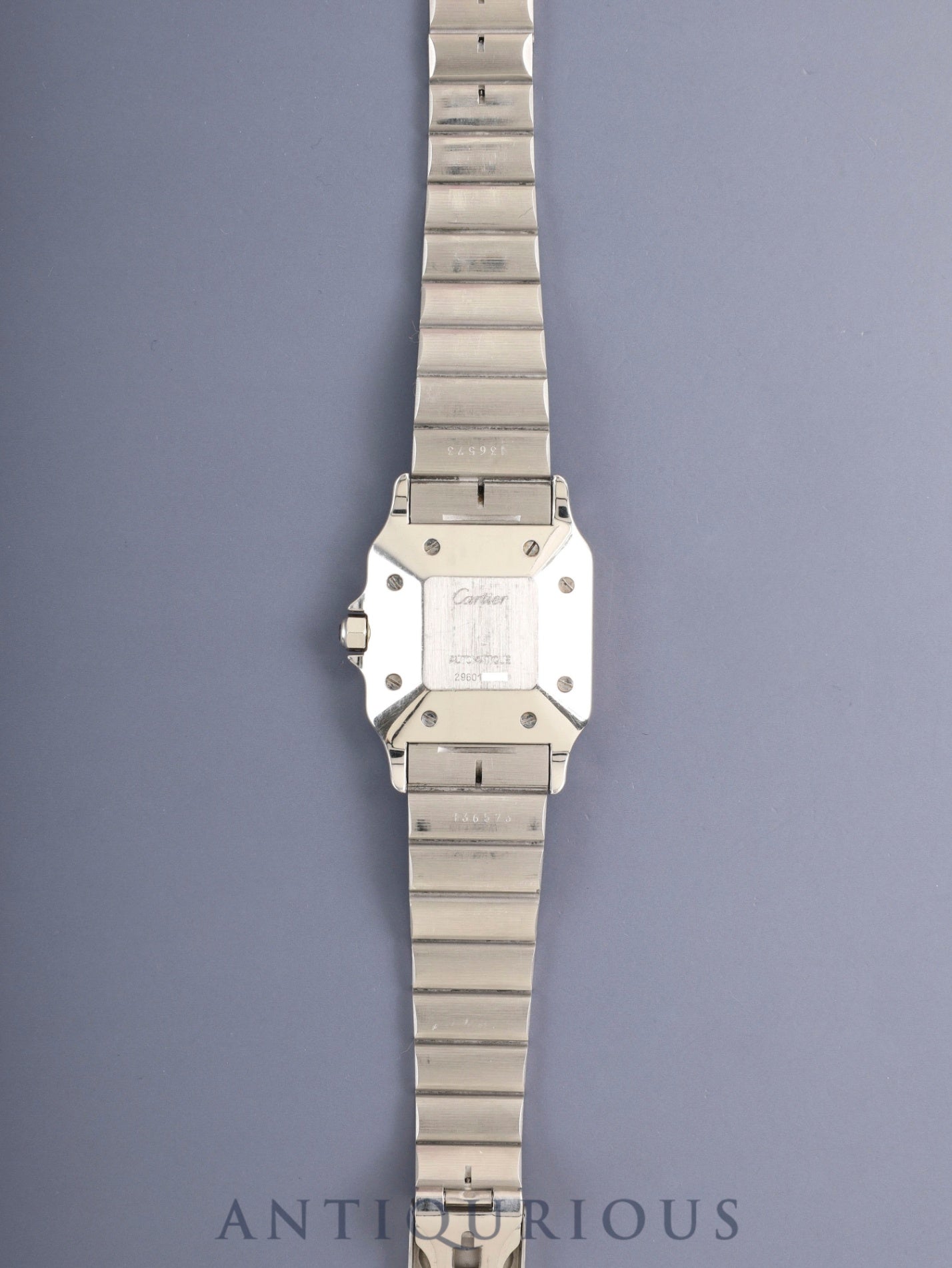 Cartier Santos Carrée LM 2960 Automatic Cal. ETA2671 SS SS White Roman Dial (SWISS marking) Overhauled