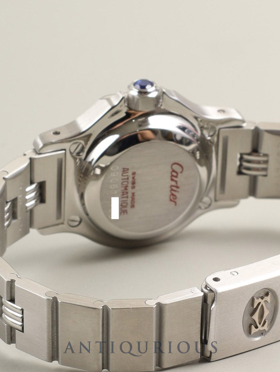 カルティエ サントス オクタゴン SM 0906 自動巻き Cal.ETA2670 SS SS ホワイトローマン文字盤 オーバーホール済み