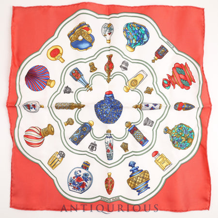 Hermes scarf Carre 45 QU IMPORTE LE FLACON perfume bottle SILK 100%