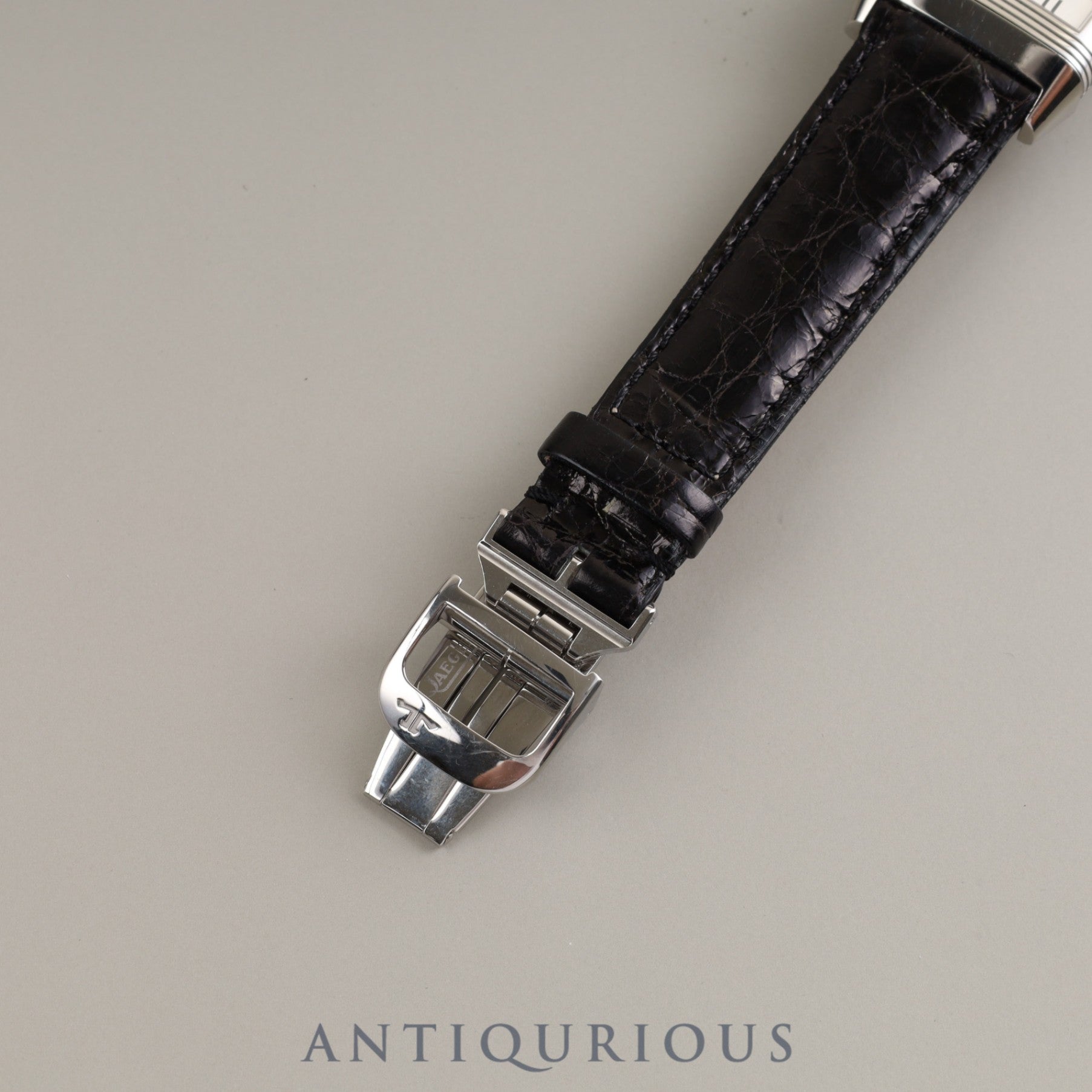 JAEGER・LECOULTRE BIG REVERSO Q2708420 (270.8.62) Manual winding Cal.822 SS Leather Genuine buckle (SS) Silver dial Box Instruction manual Spare strap