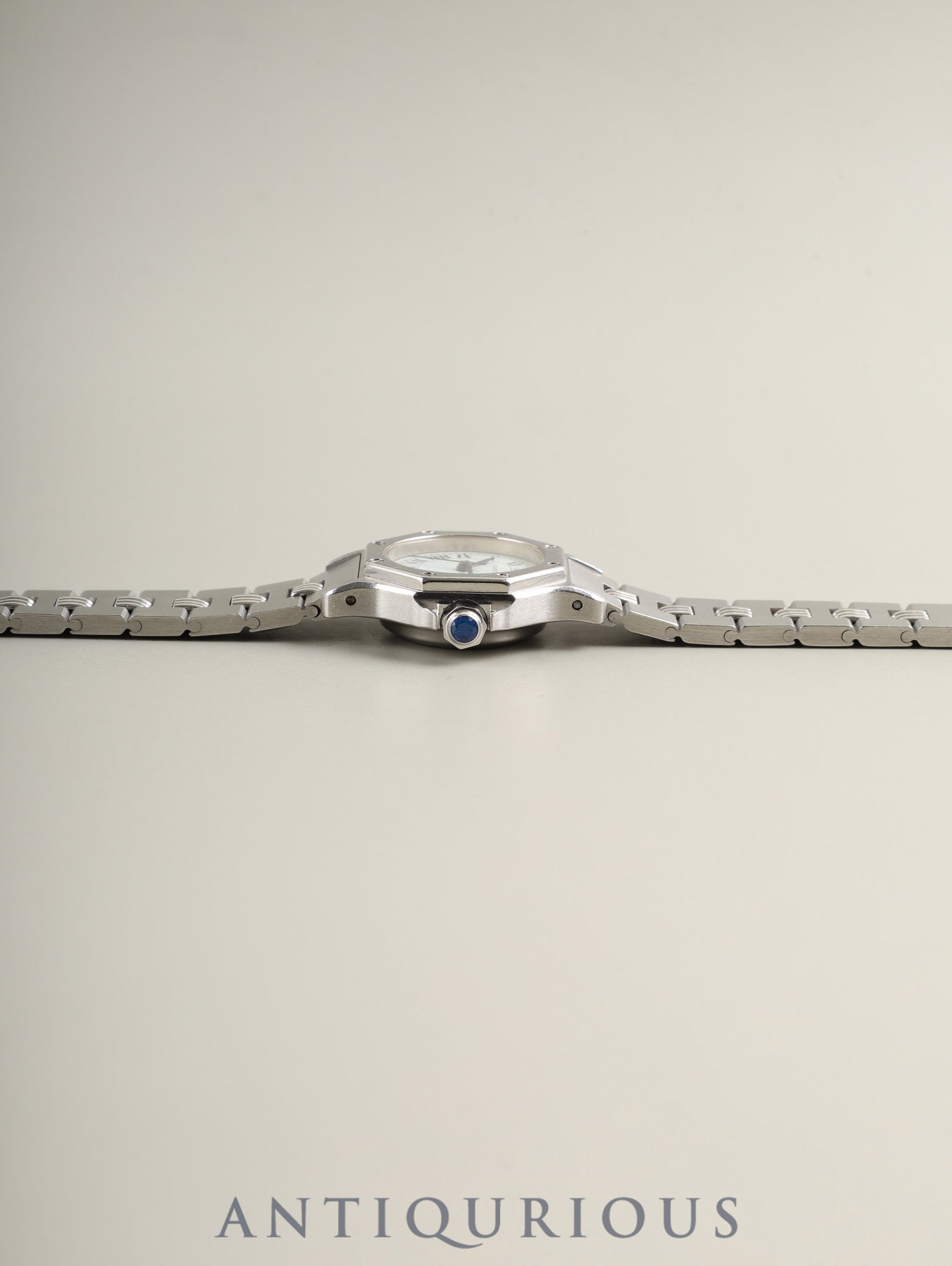 カルティエ サントス オクタゴン SM 0906 自動巻き Cal.2671 SS SS（ゴドロン）ホワイトローマン文字盤 オーバーホール済み