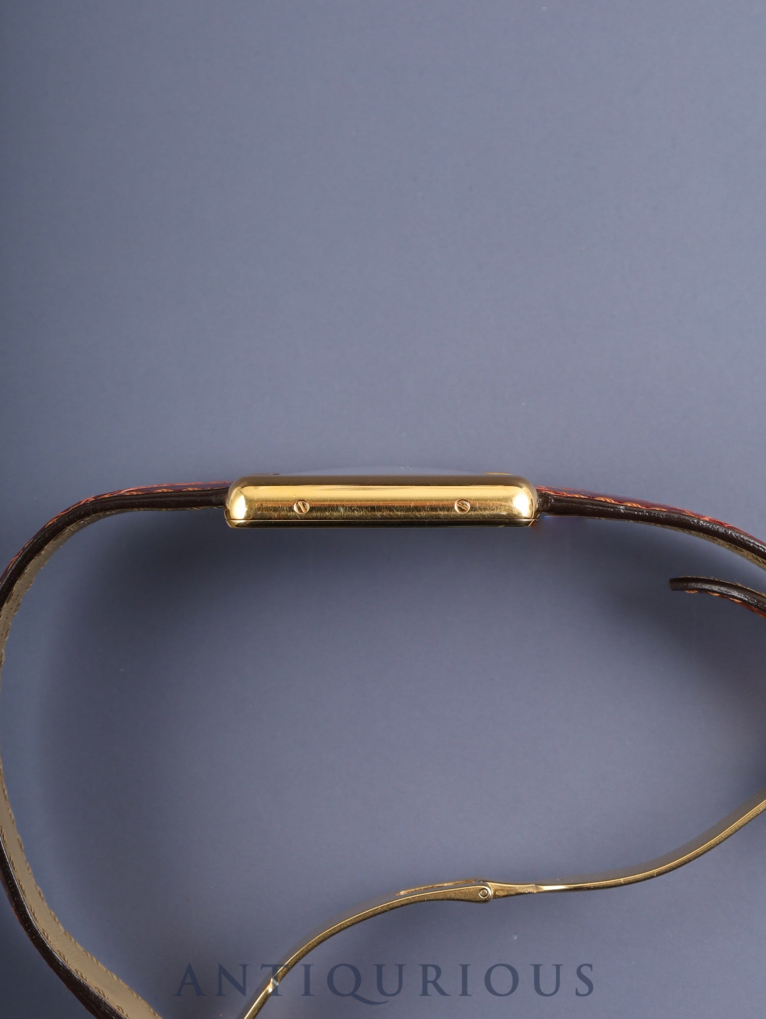 カルティエ マストタンク GM（XL） W1017454 / 2413 クォーツ Cal.687 SV925 革 純正Dバックル（GP）アイボリーローマン文字盤 （SWISS MADE表記） 箱 冊子 オーバーホール済み