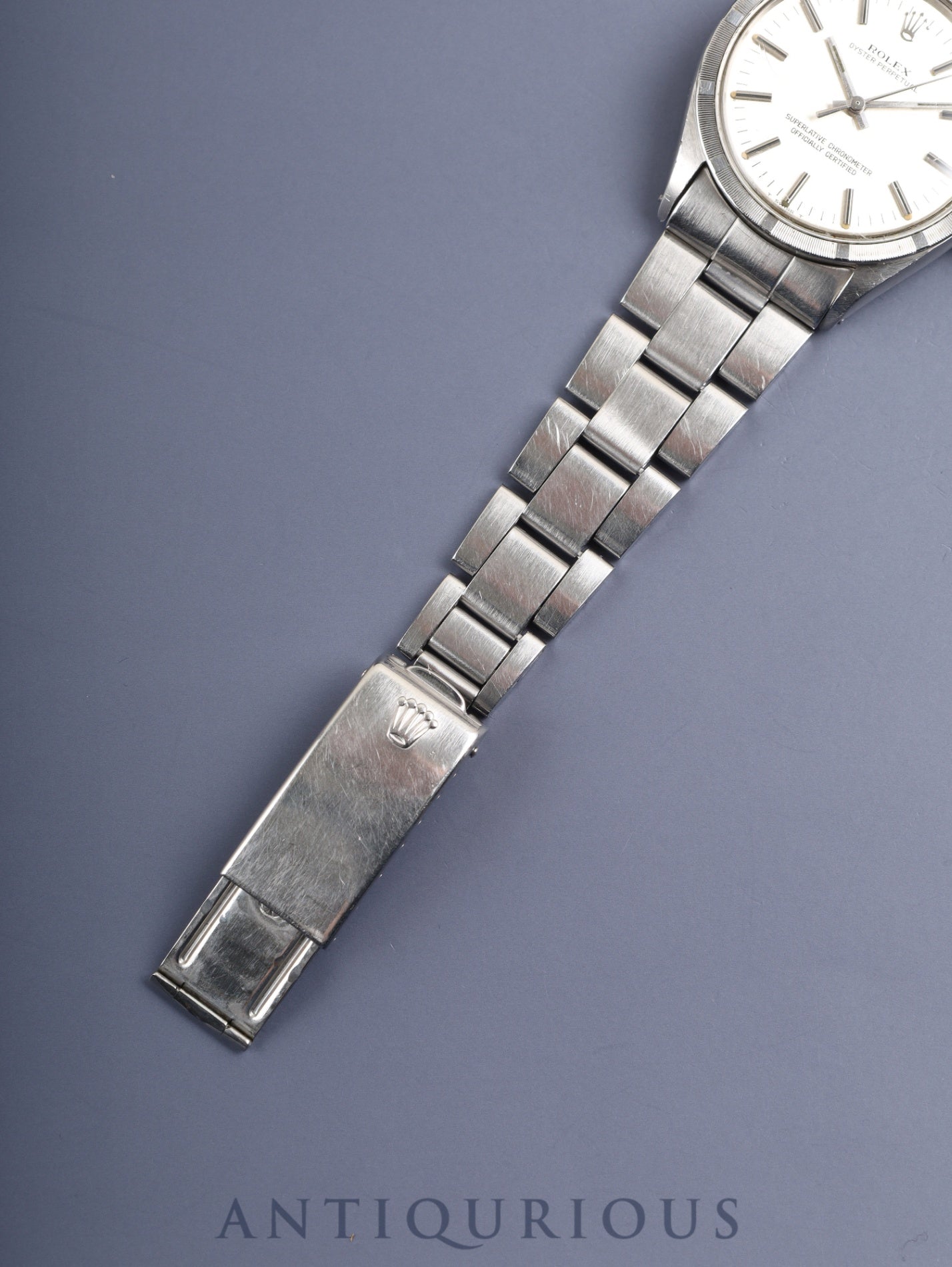 ロレックス オイスターパーペチュアル 1007 自動巻き Cal.1570 SS SS シルバー文字盤 29番台（1970年） オーバーホール済み