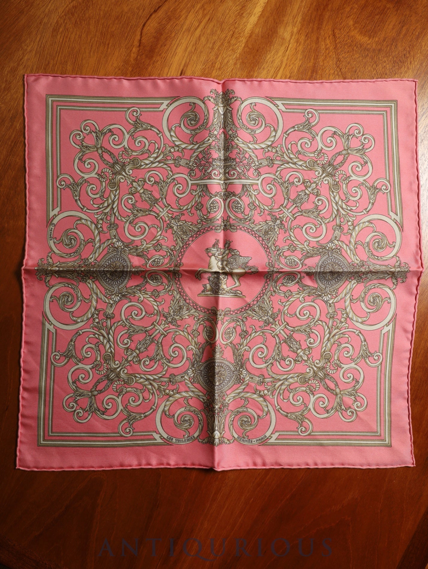 エルメス スカーフ カレ45 Les Tuileries チュイルリー公園 SILK100%