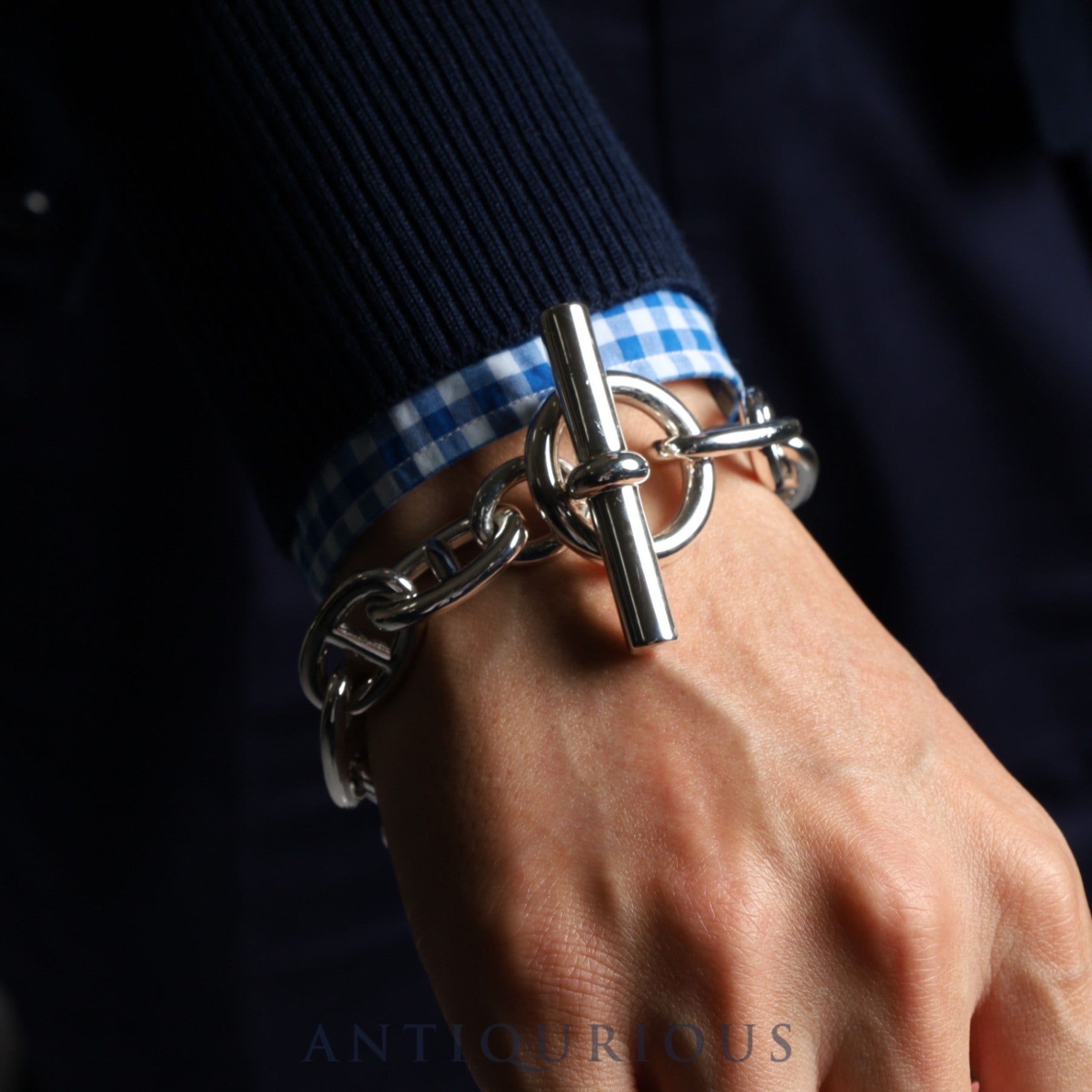 HERMES Bracelet Chaine d'Ancle TGM 12 frames