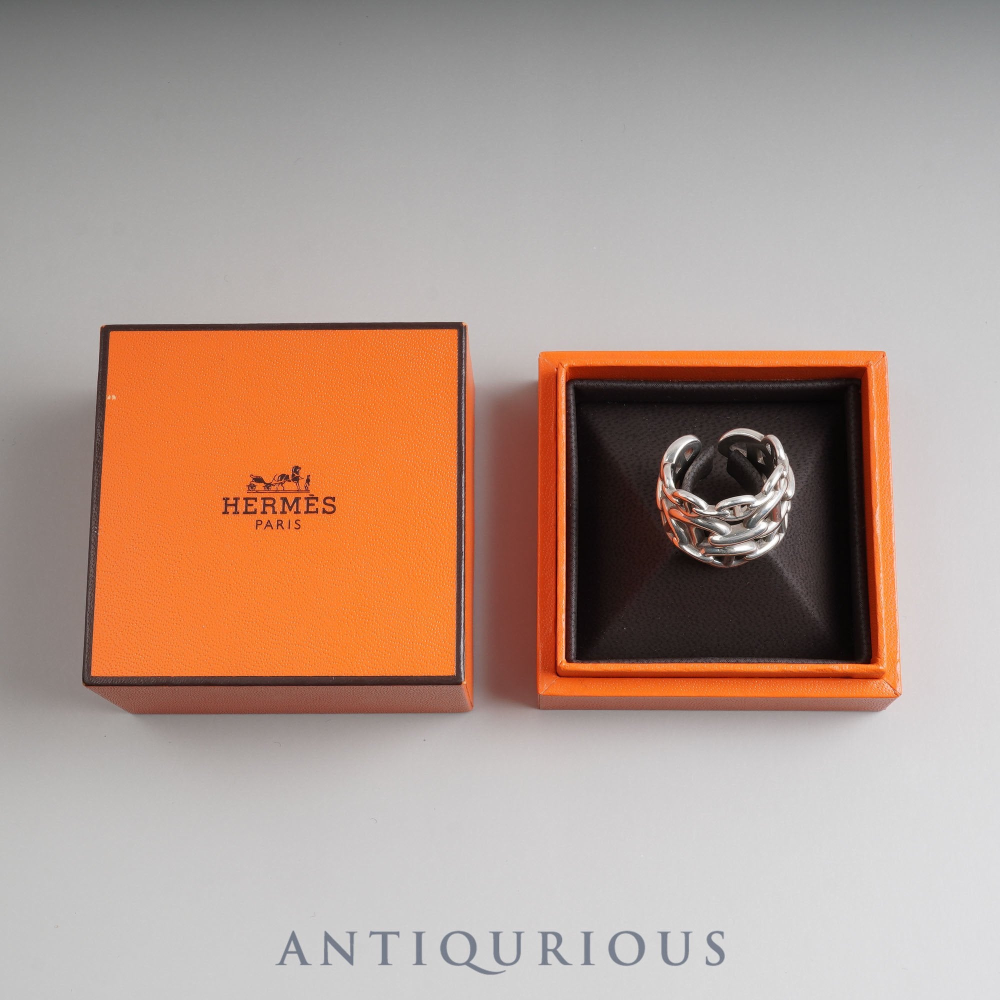 HERMES Ring Chaine d'Ancre Enchene GM