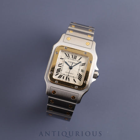 Cartier Santos Galbee LM W20058C4 / 2319 Automatic SS/YG SS/YG Ivory guilloche dial Overhauled