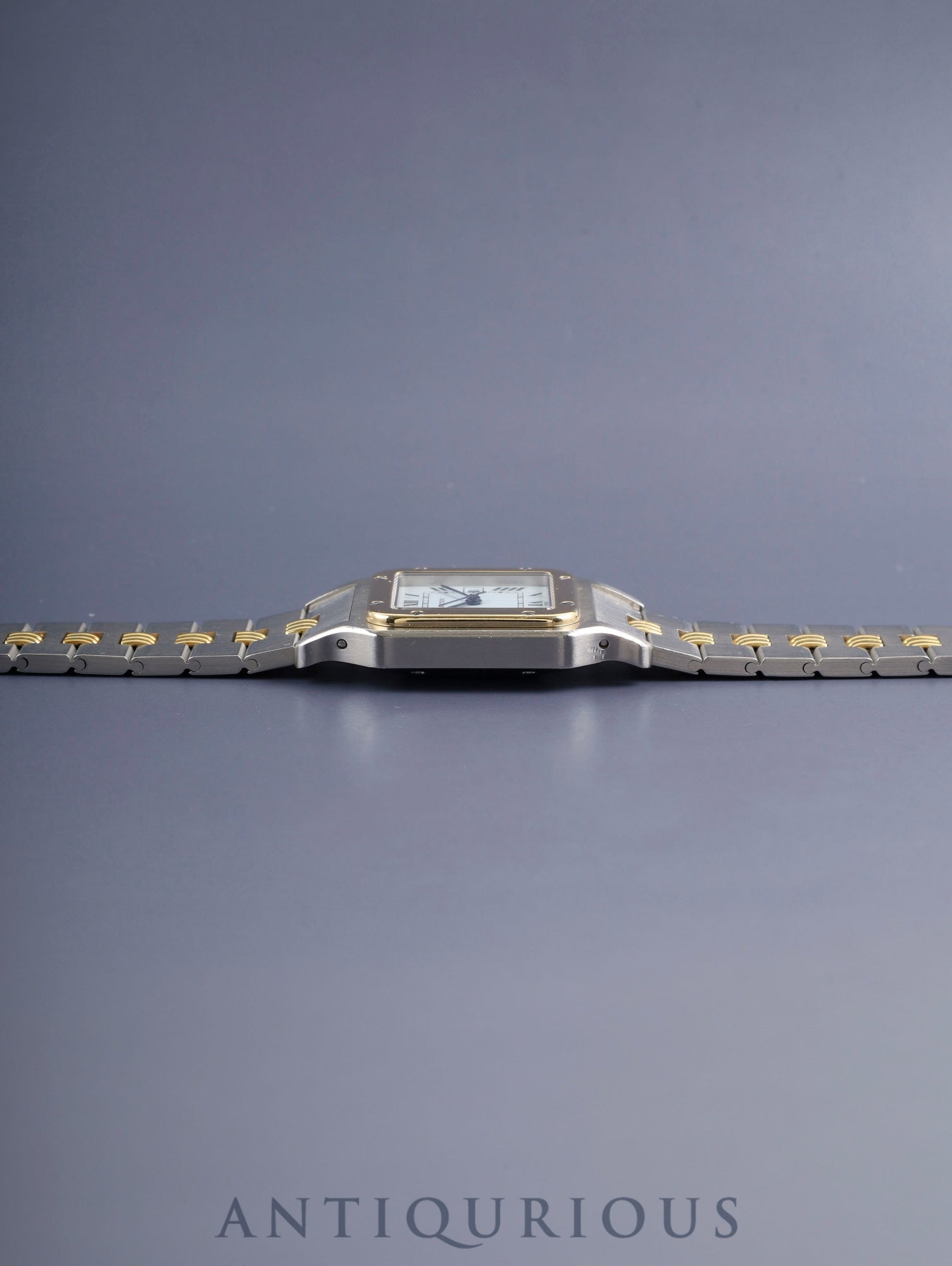 カルティエ サントス カレ LM 2961 自動巻き SS/YG SS/YG ホワイトローマン文字盤（SWISS表記） 国際永久保証書（1983年）カルティエブティックにてコンプリートサービス済み