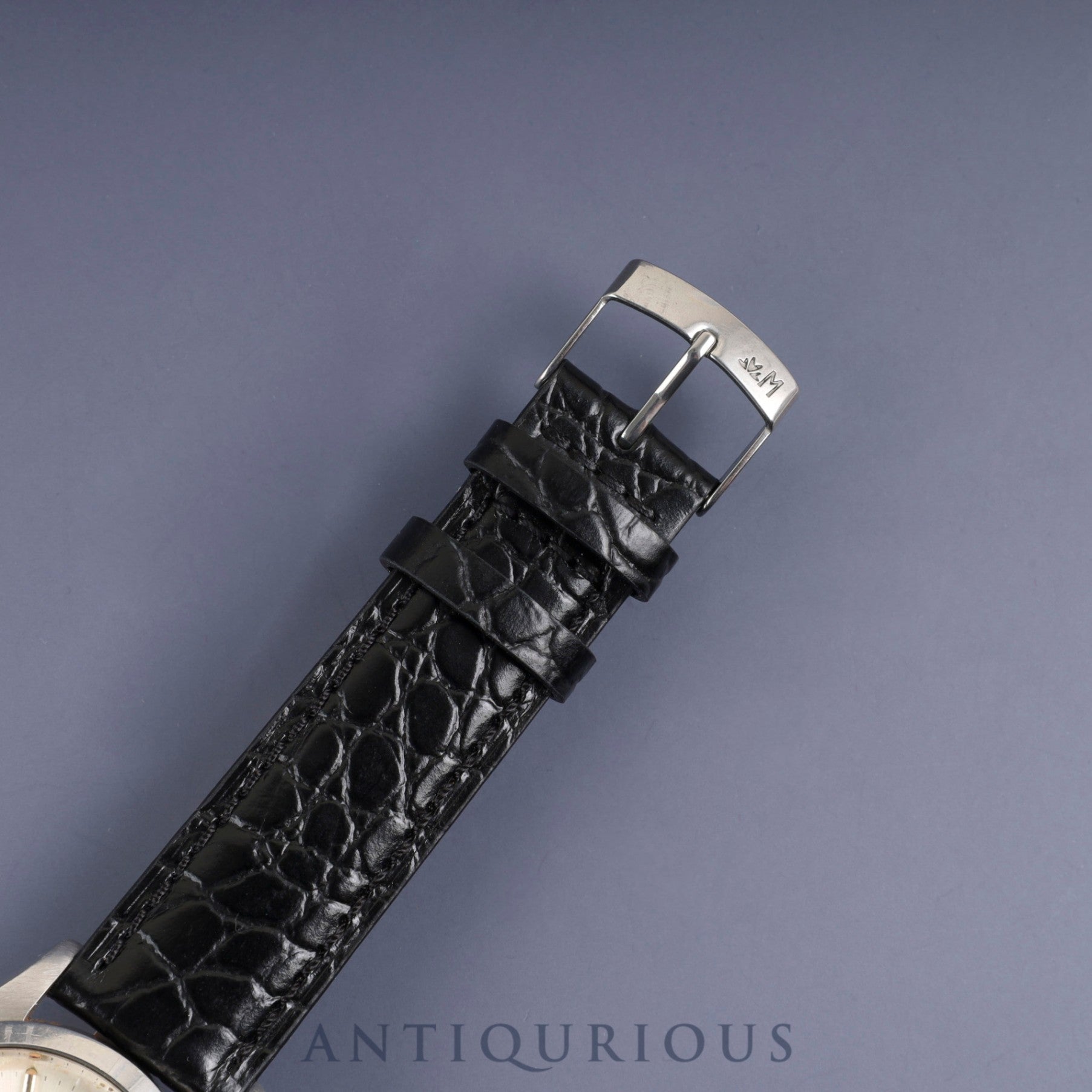 ロレックス  オイスターパーペチュアルデイト 1500 自動巻き Cal.1570 SS 革 社外尾錠（SS）シルバー文字盤 36mm 53番台（1977年）オーバーホール済み