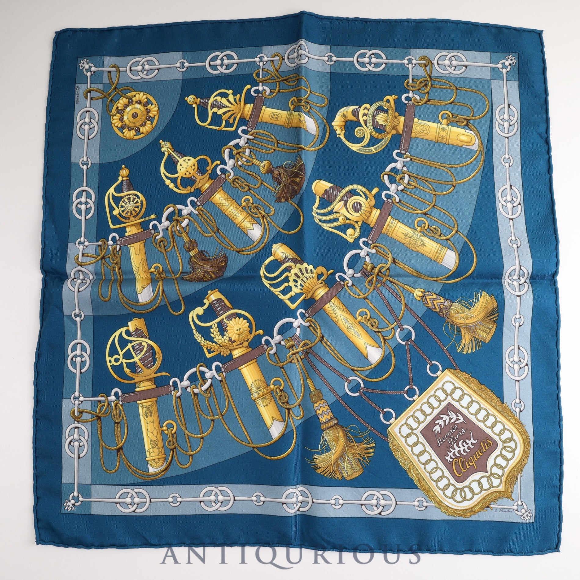 Hermes Scarf Carre 45 Cricketis SILK 100%