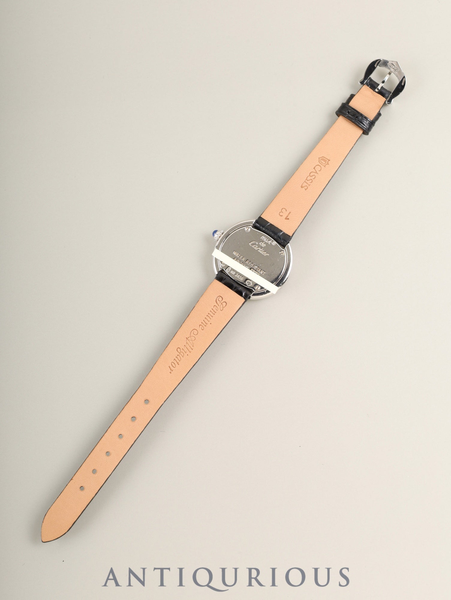 Cartier Must Trinity W1014945 / 2439 Quartz Cal.157 SV925 Leather Original pin buckle (SS) Silver Roman dial (SWISS MADE) Overhauled