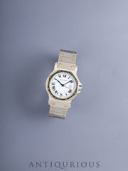 Cartier Santos Octagon LM 2966 Automatic Cal.ETA2671 SS/YG SS/YG White Roman Dial (SWISS表記) Overhauled