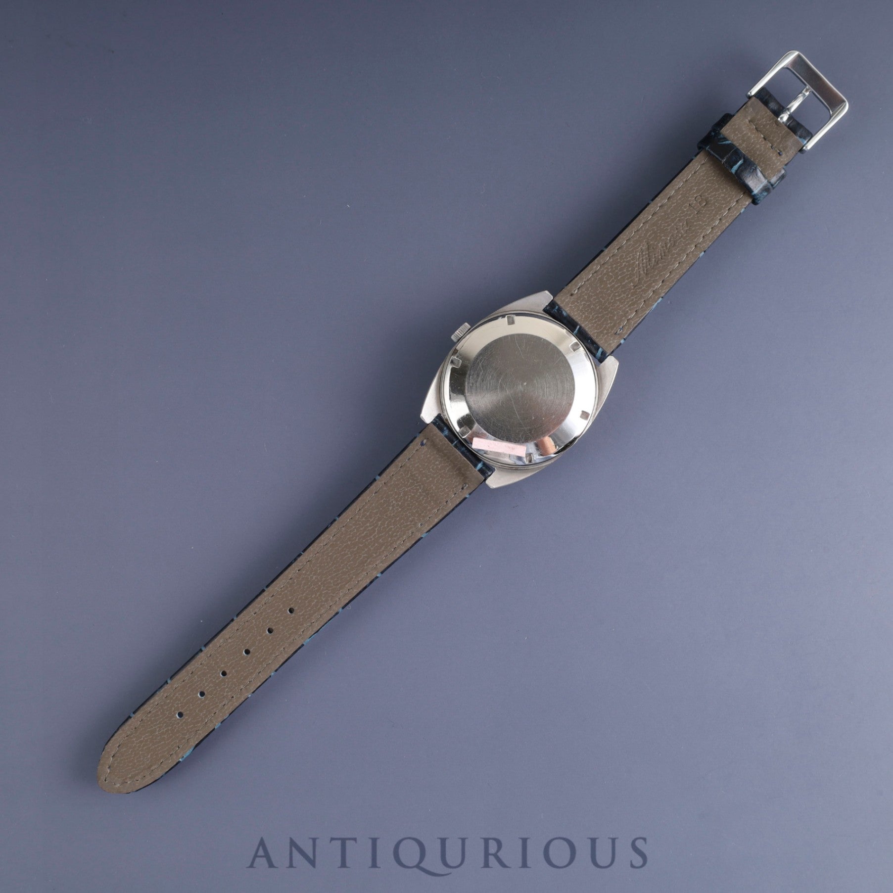 IWC オールドインター シャウハウゼン TVスクリーン 1872 自動巻き Cal.8541B SS 革 社外尾錠（SS） ブルー文字盤 オーバーホール済み アイダブリュシー