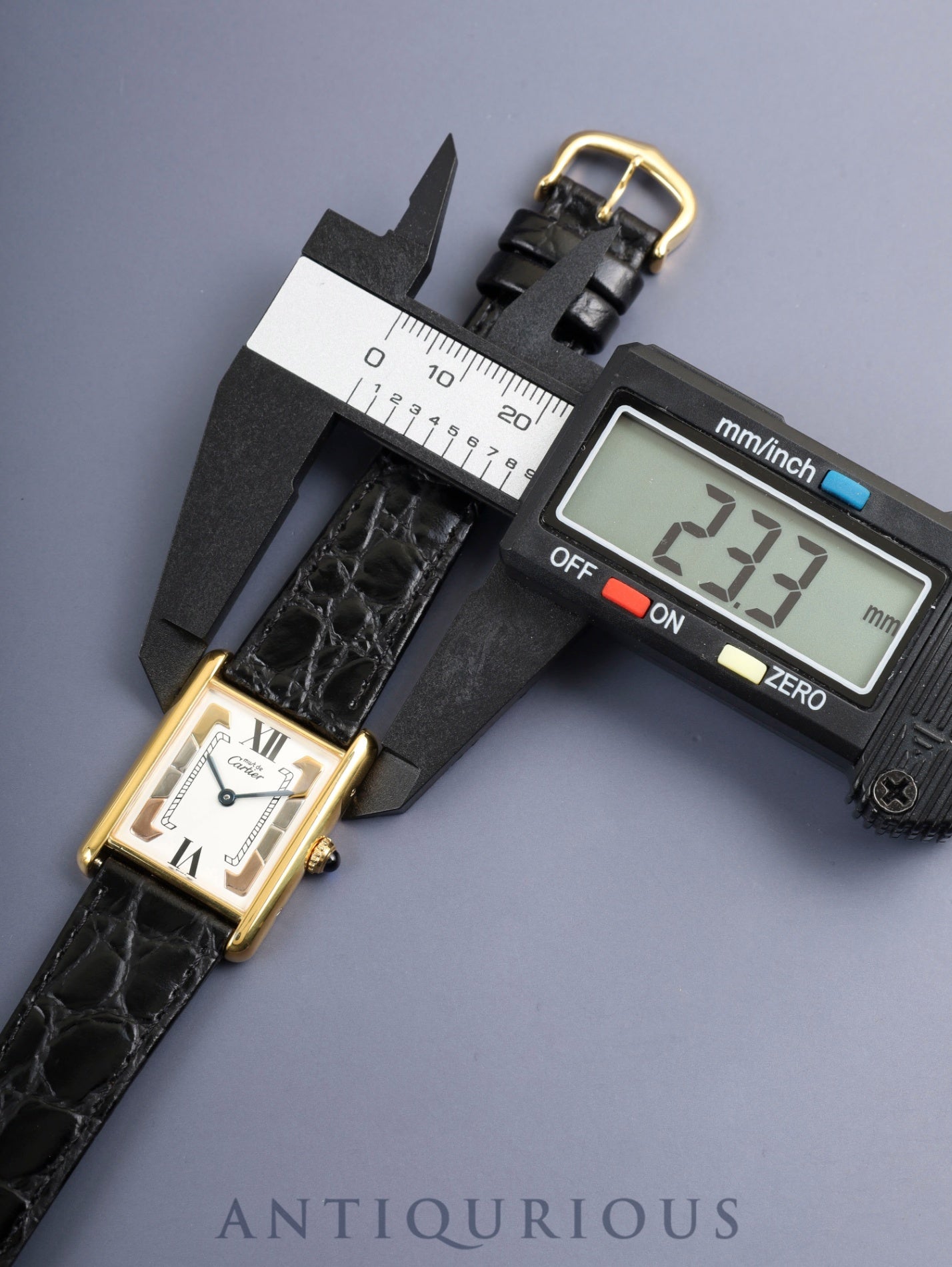 カルティエ マストタンク LM W1006254 /  590005 クォーツ Cal.90 SV925 革 純正ピンバックル（GP）サイドトリニティ文字盤（SWISS表記）オーバーホール済み 新品仕上げ済み