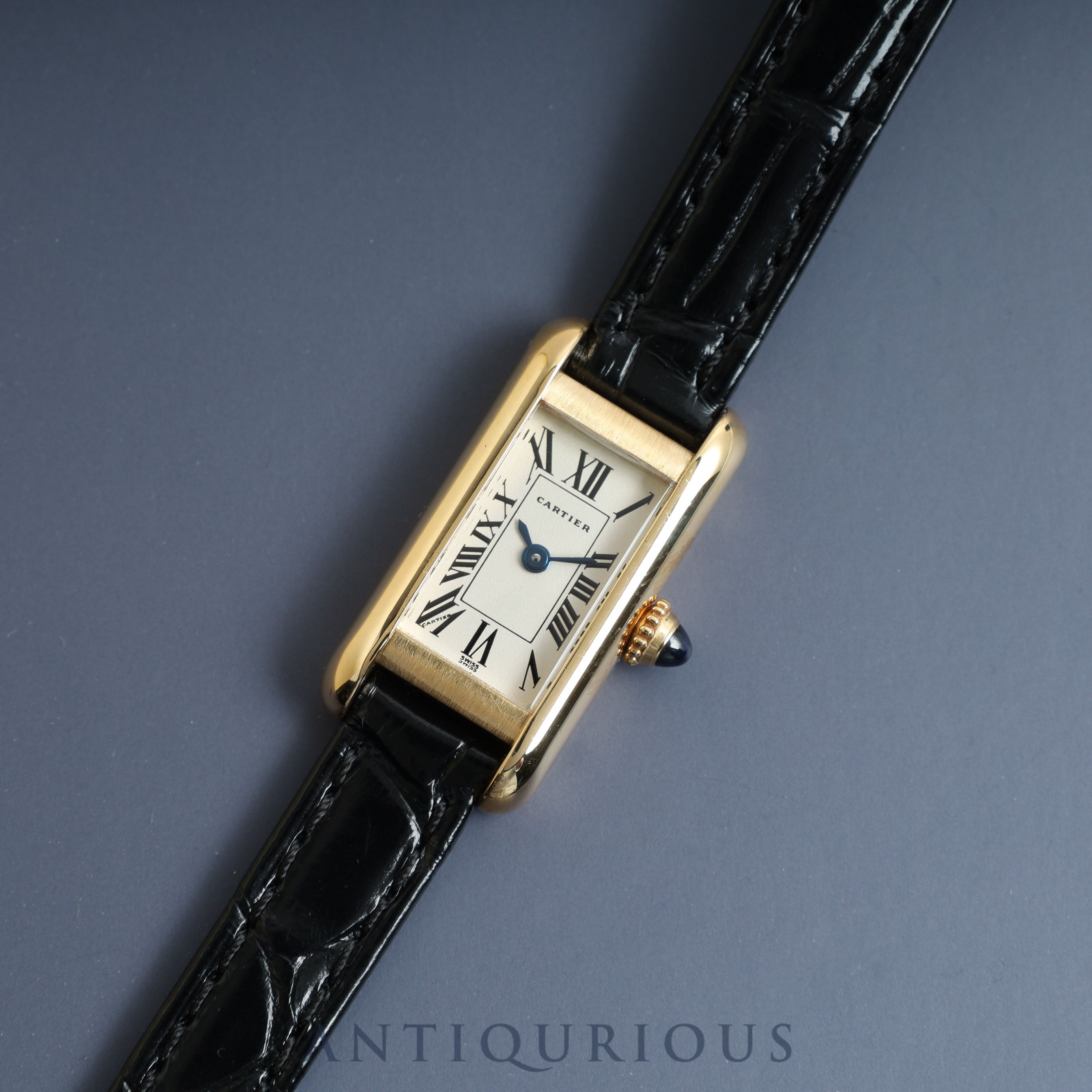 CARTIER Tank Alonge SM QZ White Dial W1501756