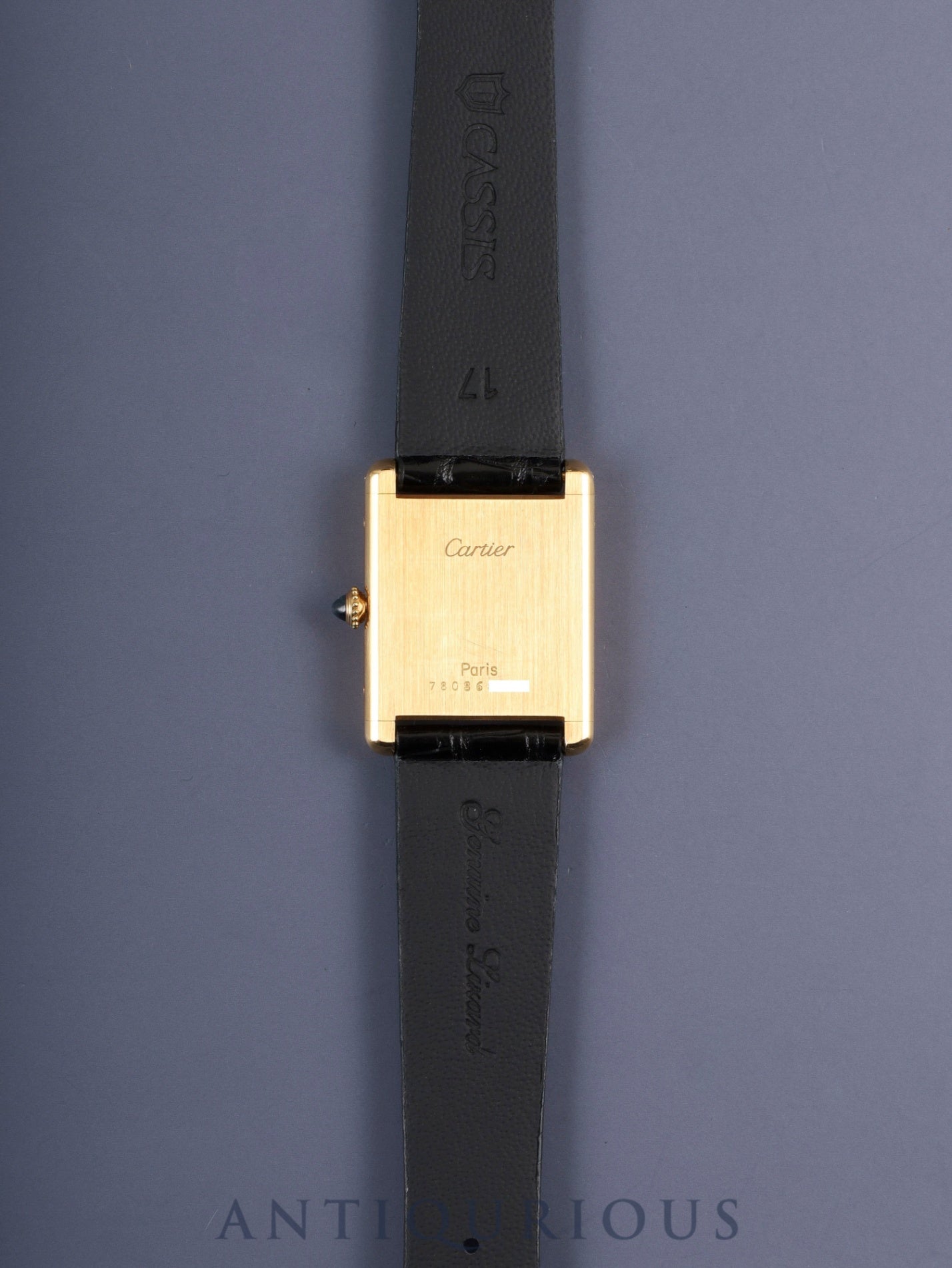 カルティエ タンクルイカルティエ LM 7808 手巻き Cal.ETA2512-1 / 78-1 750YG  純正尾錠（GP）ホワイトローマンPARIS文字盤 保証書 オーバーホール済み