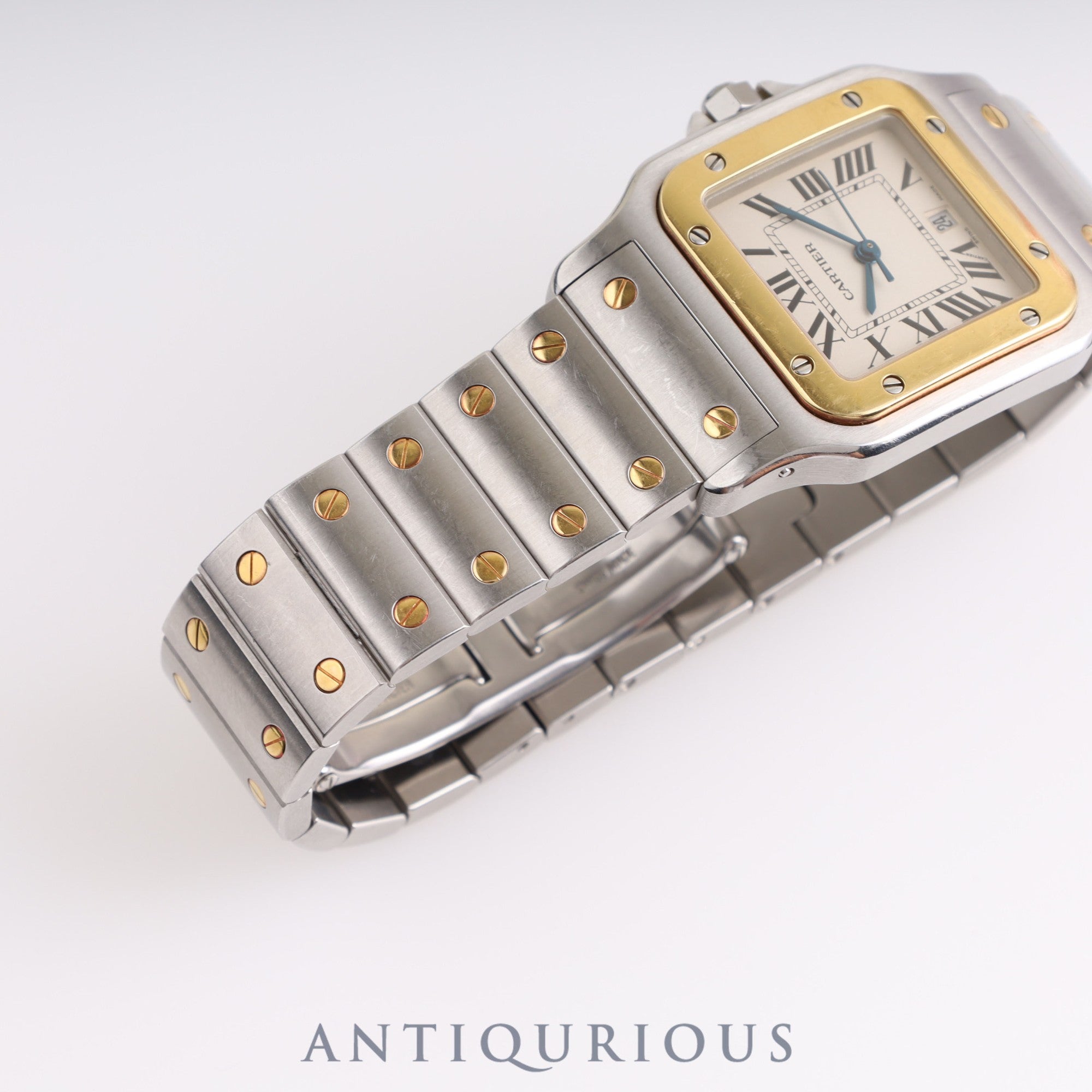 CARTIER カルティエ SANTOS GALBEE サントスガルベLM W20011C4 クォーツ SS/YG SS/YG ホワイト文字盤 箱