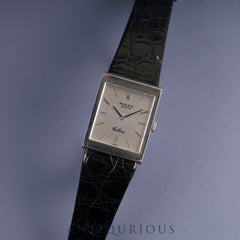 Rolex Cellini 4014 Manual winding Cal.1600 750 Leather Genuine buckle (GP) Silver dial No. 39 (1973) Overhauled