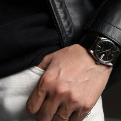 ロレックス オイスターデイトプレシジョン 6694 ブラック文字盤