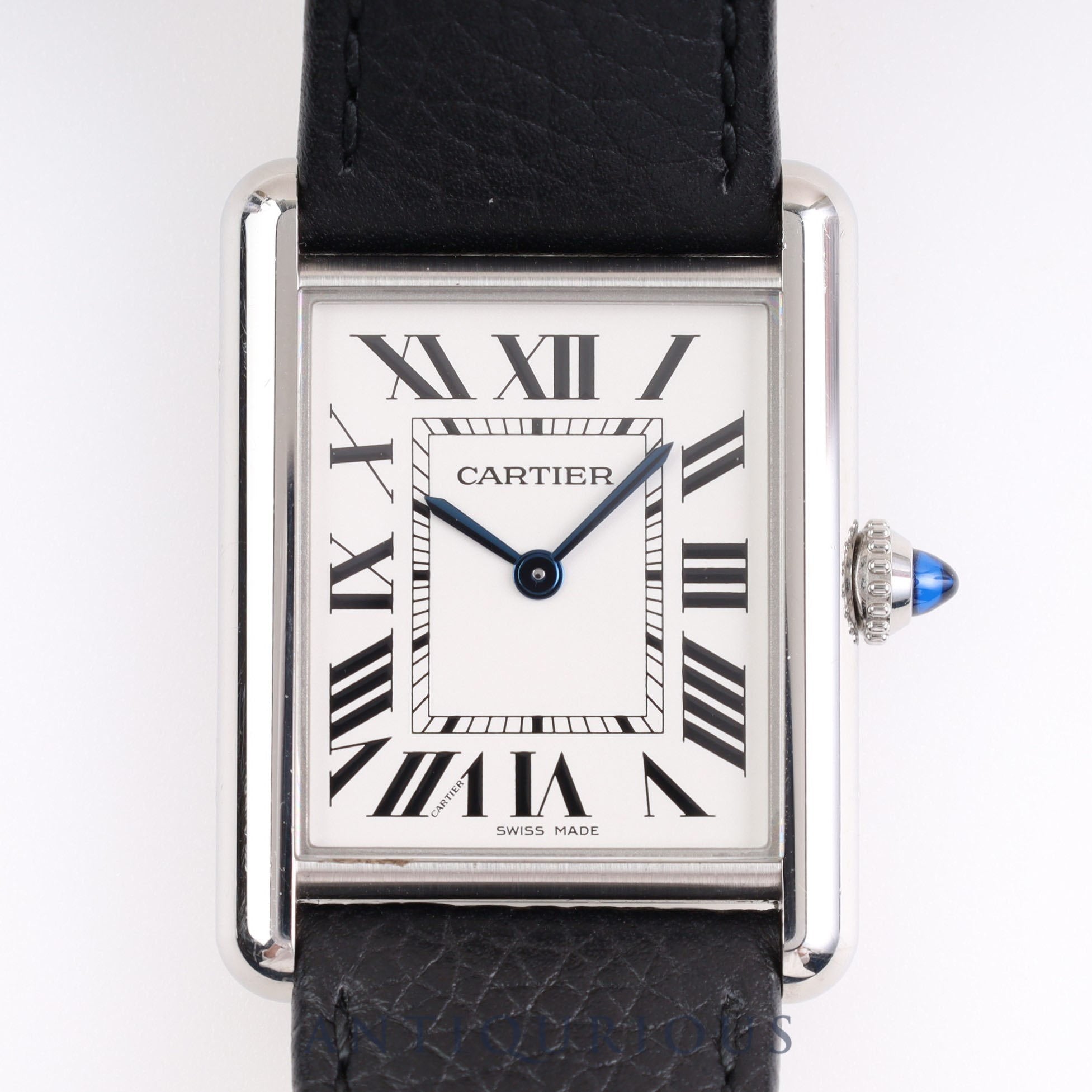 Cartier Tank Must LM QZ WSTA0041 / 4323 SS Leather Genuine Buckle (SS) Silver Dial Box Warranty (2021)