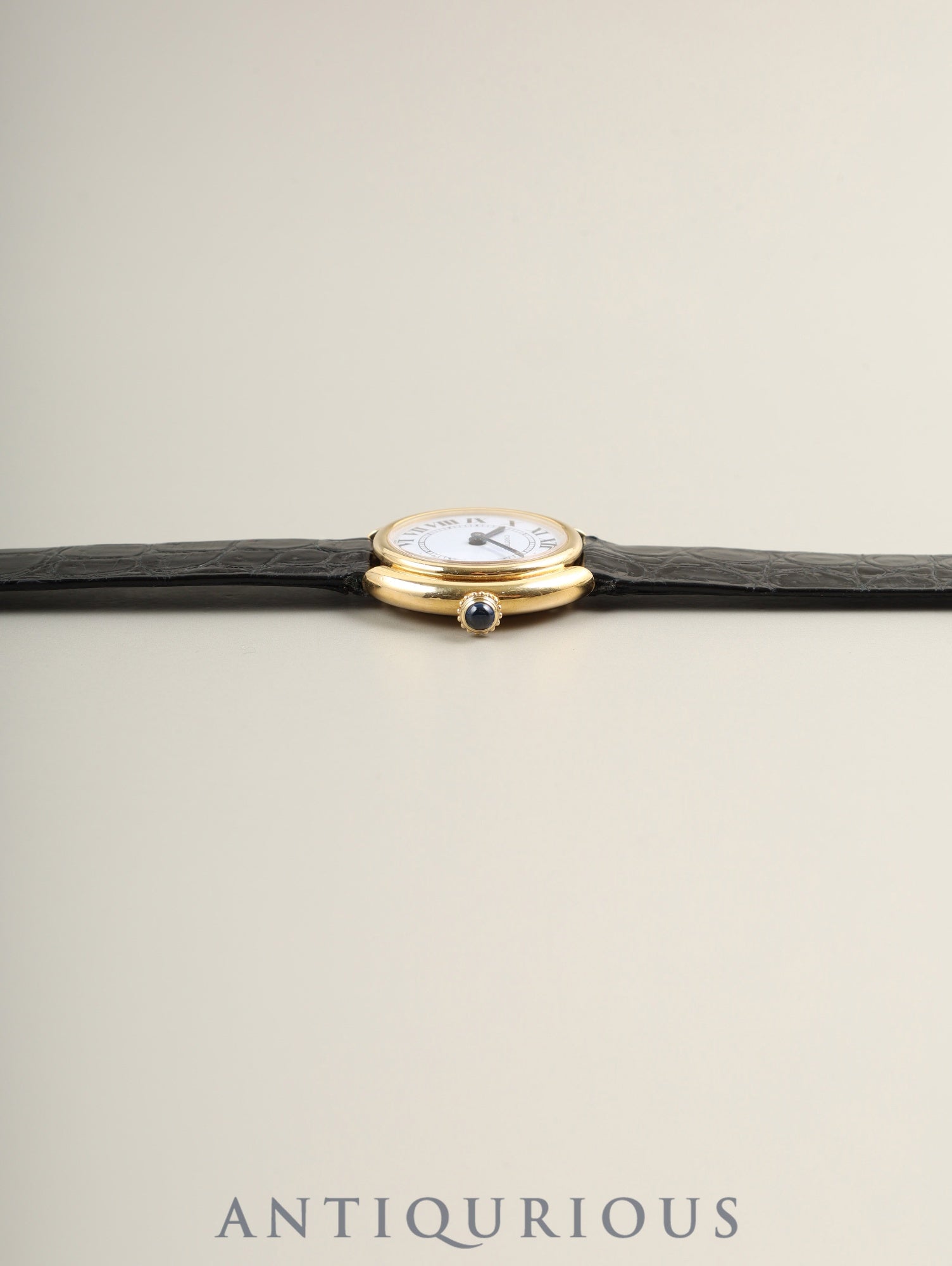 カルティエ ヴァンドーム エリプス VLC SM 6708 手巻き 750YG 純正革ベルト 純正尾錠（750YG） ホワイトローマン文字盤（PARIS表記） 保証書 オーバーホール済み