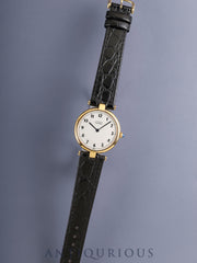 Cartier Must Vendôme VLC LM 590003 Quartz Cal.90 SV925 Leather Original Pin Buckle (GP) Arabic Dial (SWISS marking) Overhauled