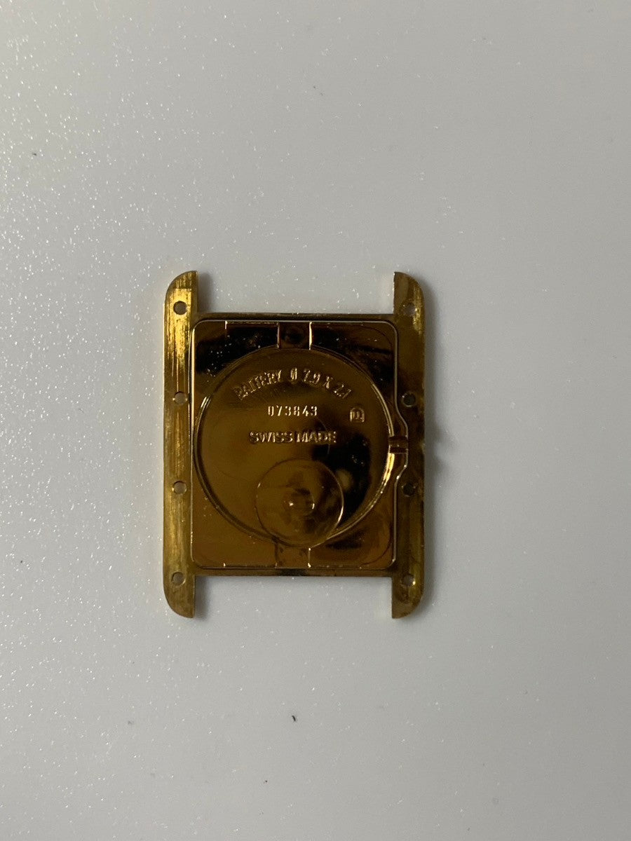 カルティエ マストタンク GM（XL） W1017454 / 2413 クォーツ Cal.687 SV925 革 純正Dバックル（GP）アイボリーローマン文字盤 （SWISS MADE表記） 箱 冊子 オーバーホール済み