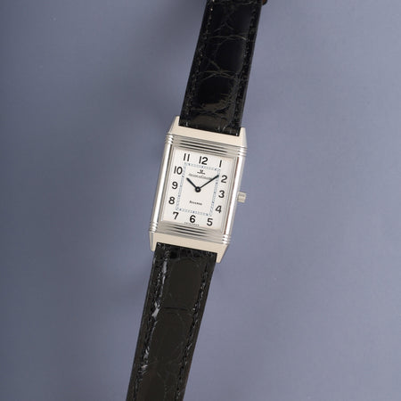 ジャガー・ルクルト レベルソ クラシック 250.8.86 / 250.840.862 手巻き Cal.864/1 SS 革 純正Dバックル（SS）シルバーアラビア文字盤 オーバーホール済み