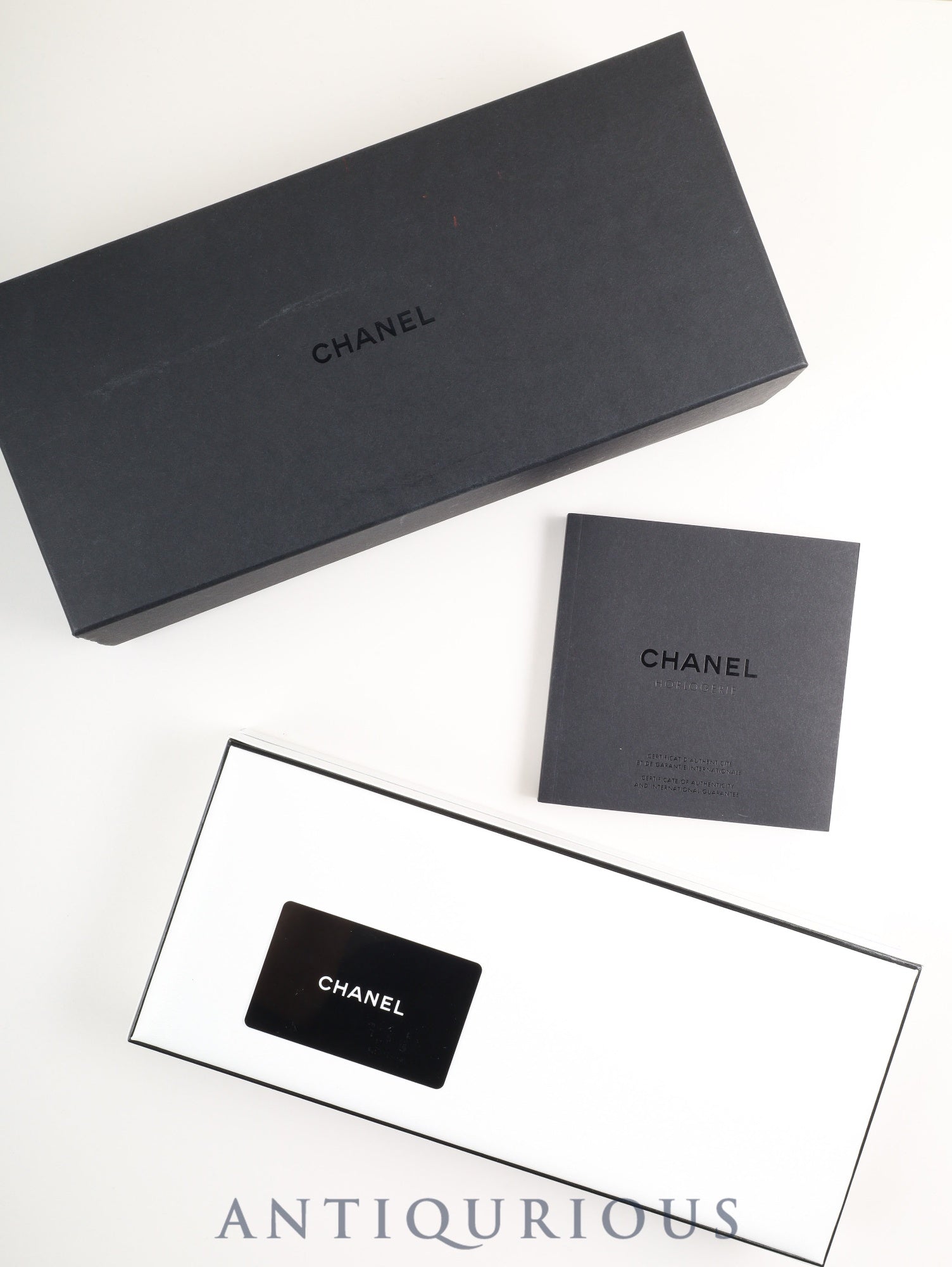 シャネル ボーイフレンド ネオツイード 世界1000本限定 H6128 クォーツ SS 純正革ベルト 純正尾錠（SS）グレー文字盤 箱 保証書（2019年）冊子 オーバーホール済み