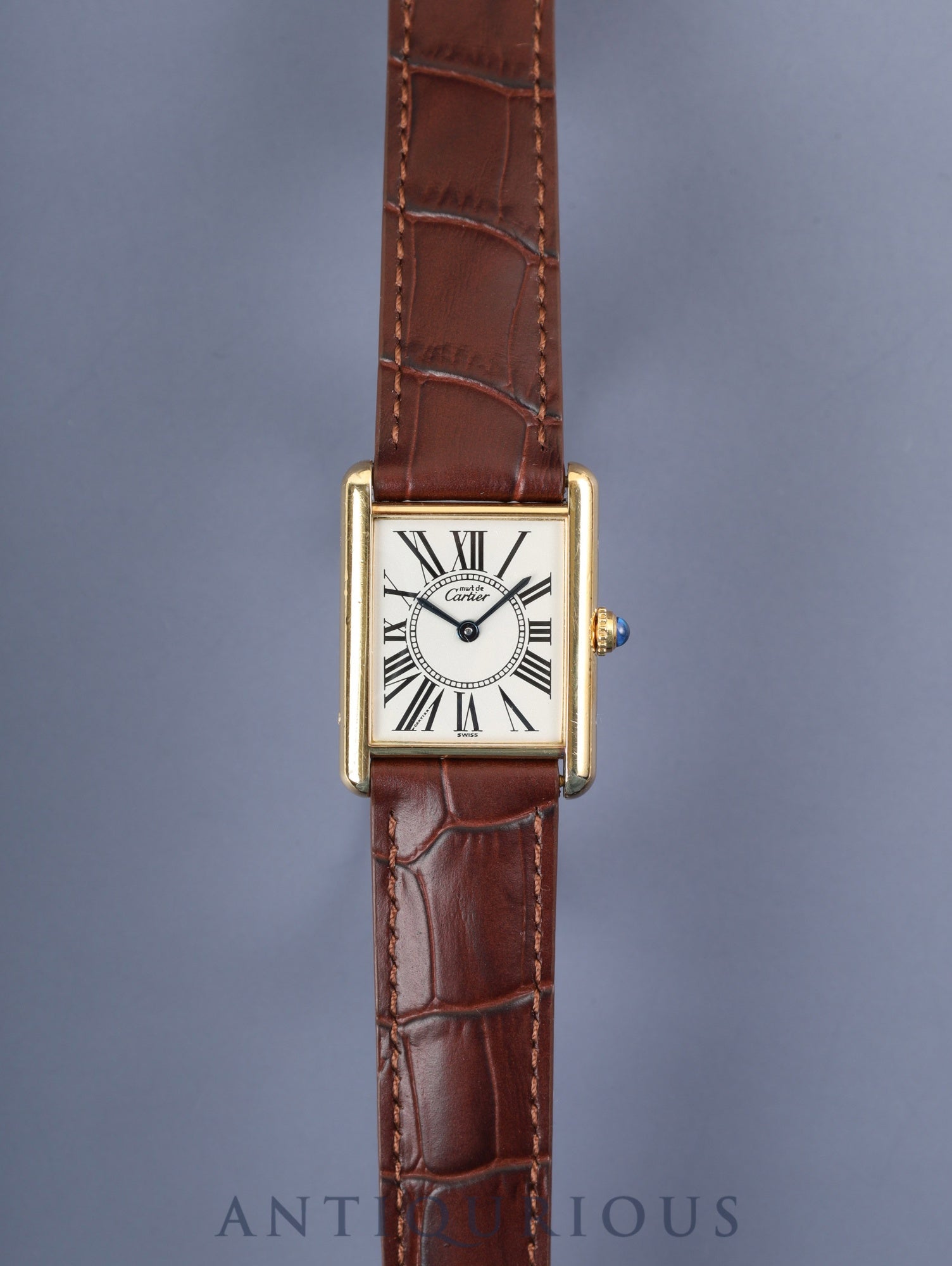 カルティエ マストタンク LM W1005554 / 590005 クォーツ Cal.90  SV925  革 純正Dバックル（GP）オパラン文字盤 オーバーホール済み