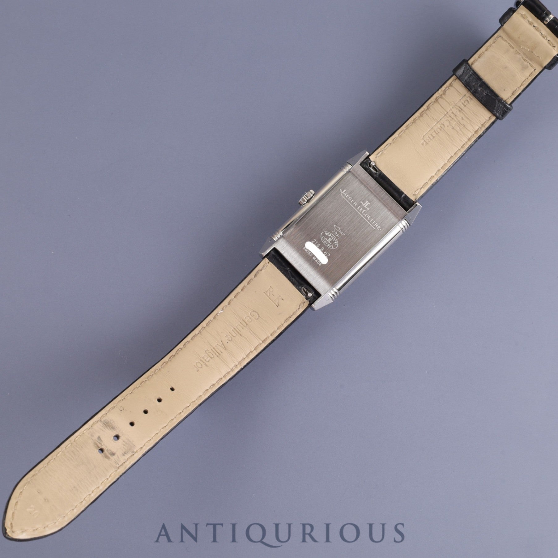 JAEGER・LECOULTRE ジャガー・ルクルト REVERSO CLASSIC LARGE SMALLSECOND レベルソ クラシック ラージ スモールセコンド Q3858520 手巻き Cal.822/2 SS 革 純正尾錠（SS）シルバー文字盤 箱 保証書（2018年）