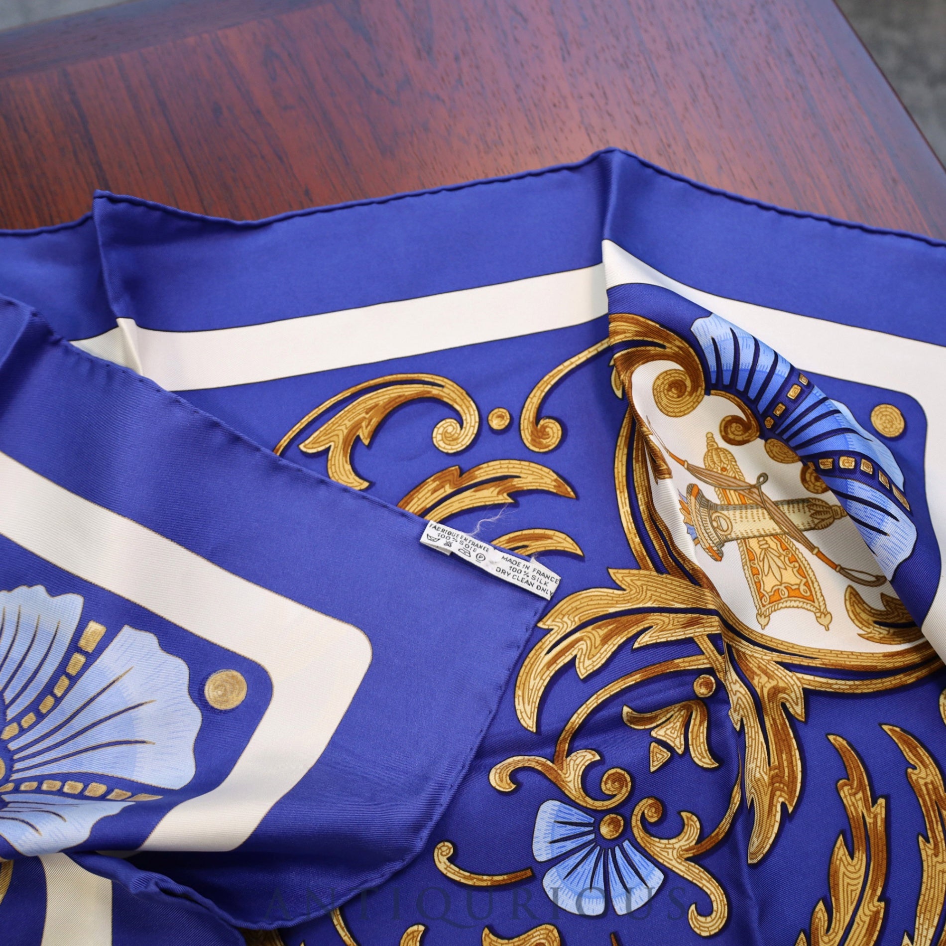 エルメス スカーフ カレ90 トルコの馬 SILK100%