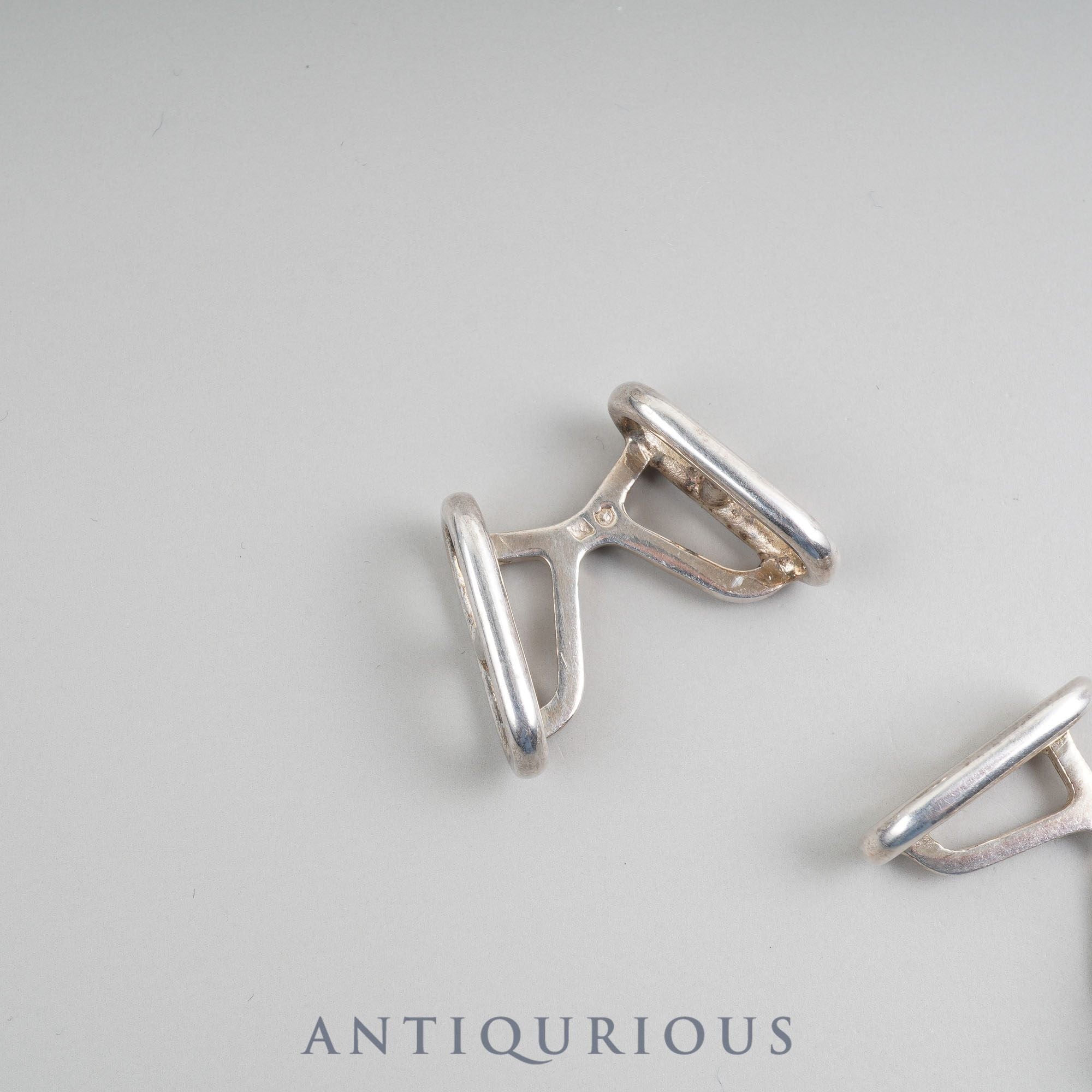 エルメス カフリンクス シェーヌダンクル ファランドール シルバーホールマーク