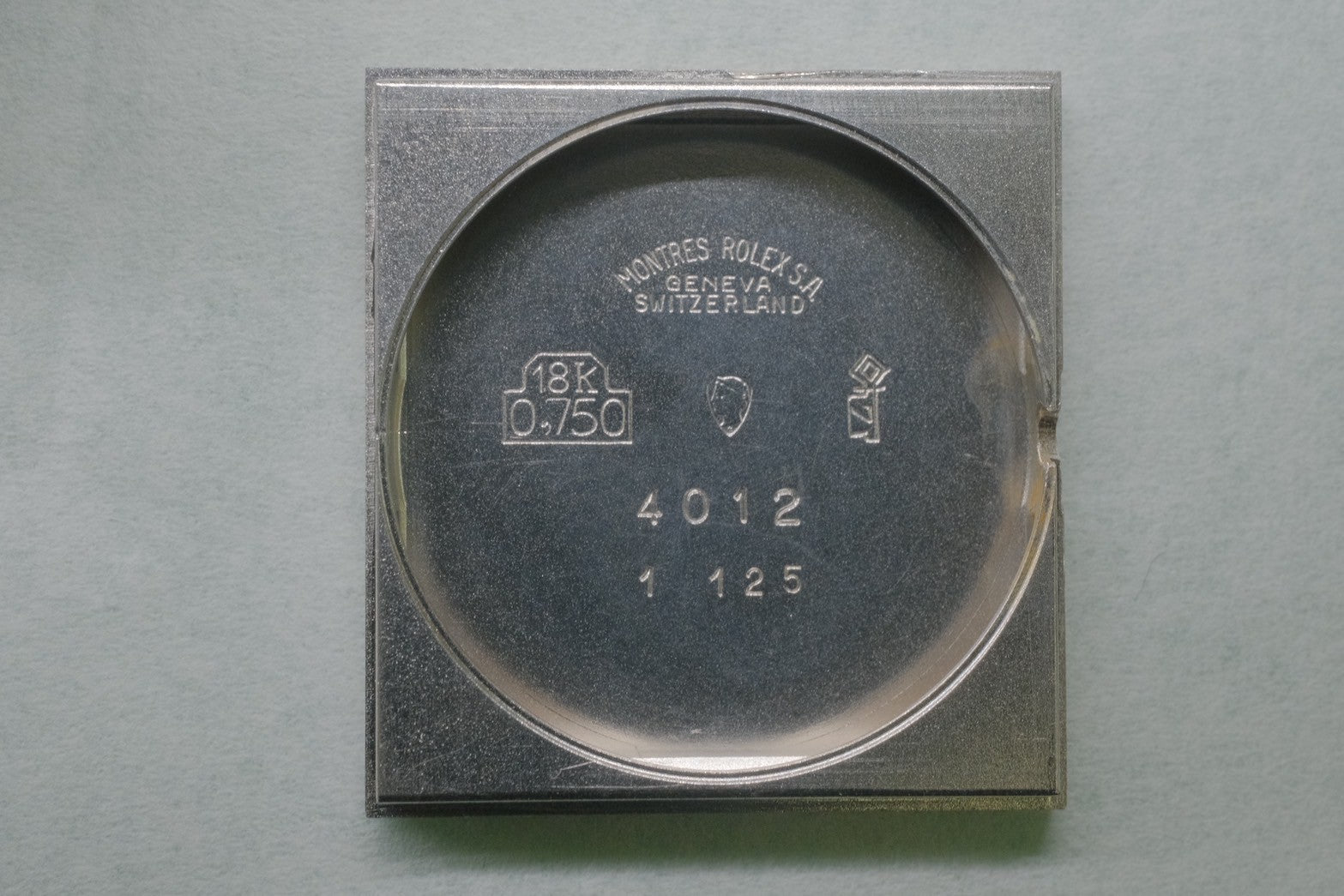 ロレックス チェリーニ 4012 手巻き Cal.1600 750WG 革 純正ピンバックル（SS）ホワイトローマン文字盤（SWISS表記）38番台 (1973年） オーバーホール済み
