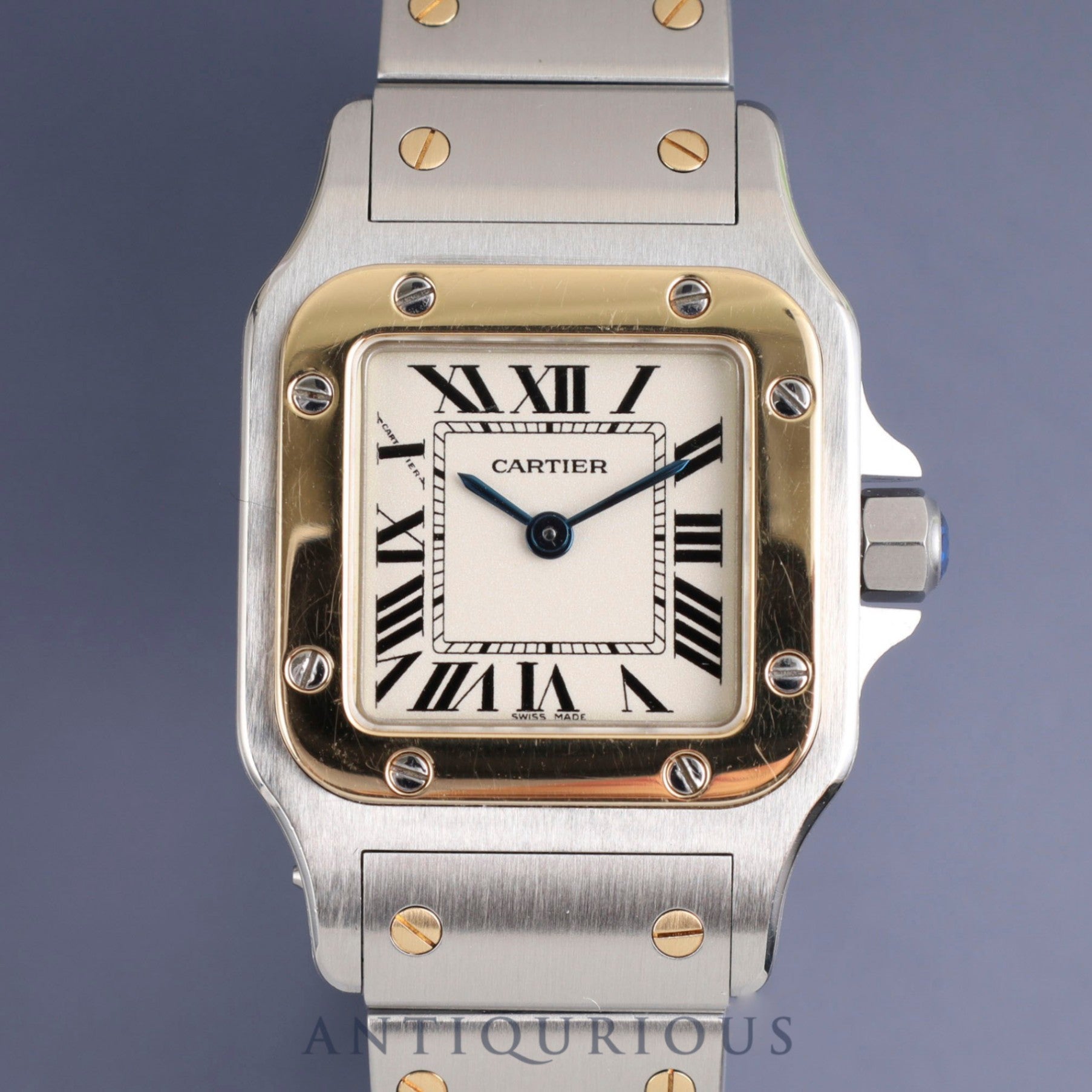 Cartier Santos Galbee SM W20012C4 / 1567 Quartz Cal.157 SS/YG SS/YG White Roman Dial Warranty (2011) Overhauled