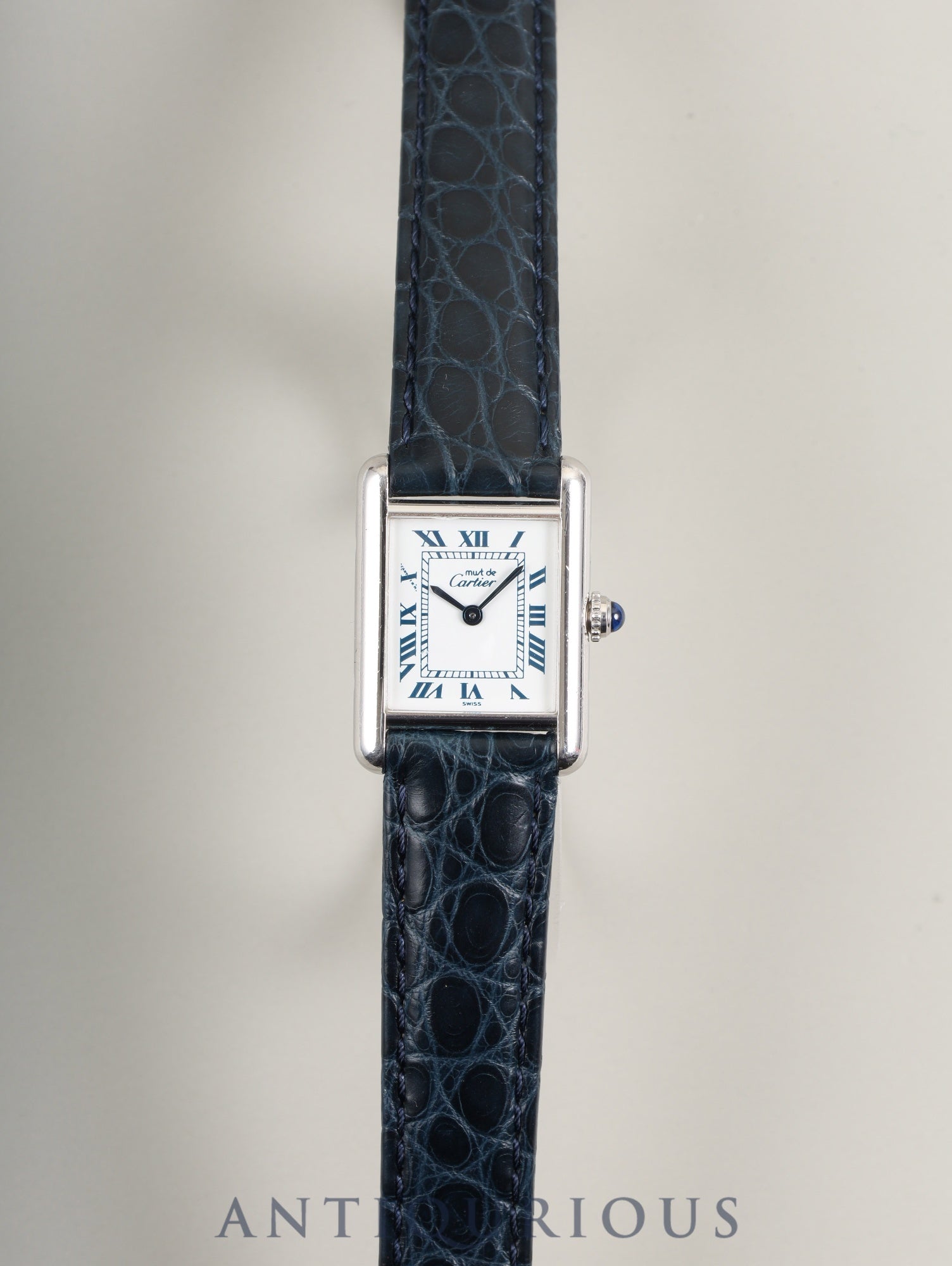 カルティエ マストタンク SM 1614 クォーツ Cal.057 SV925 SV925 革