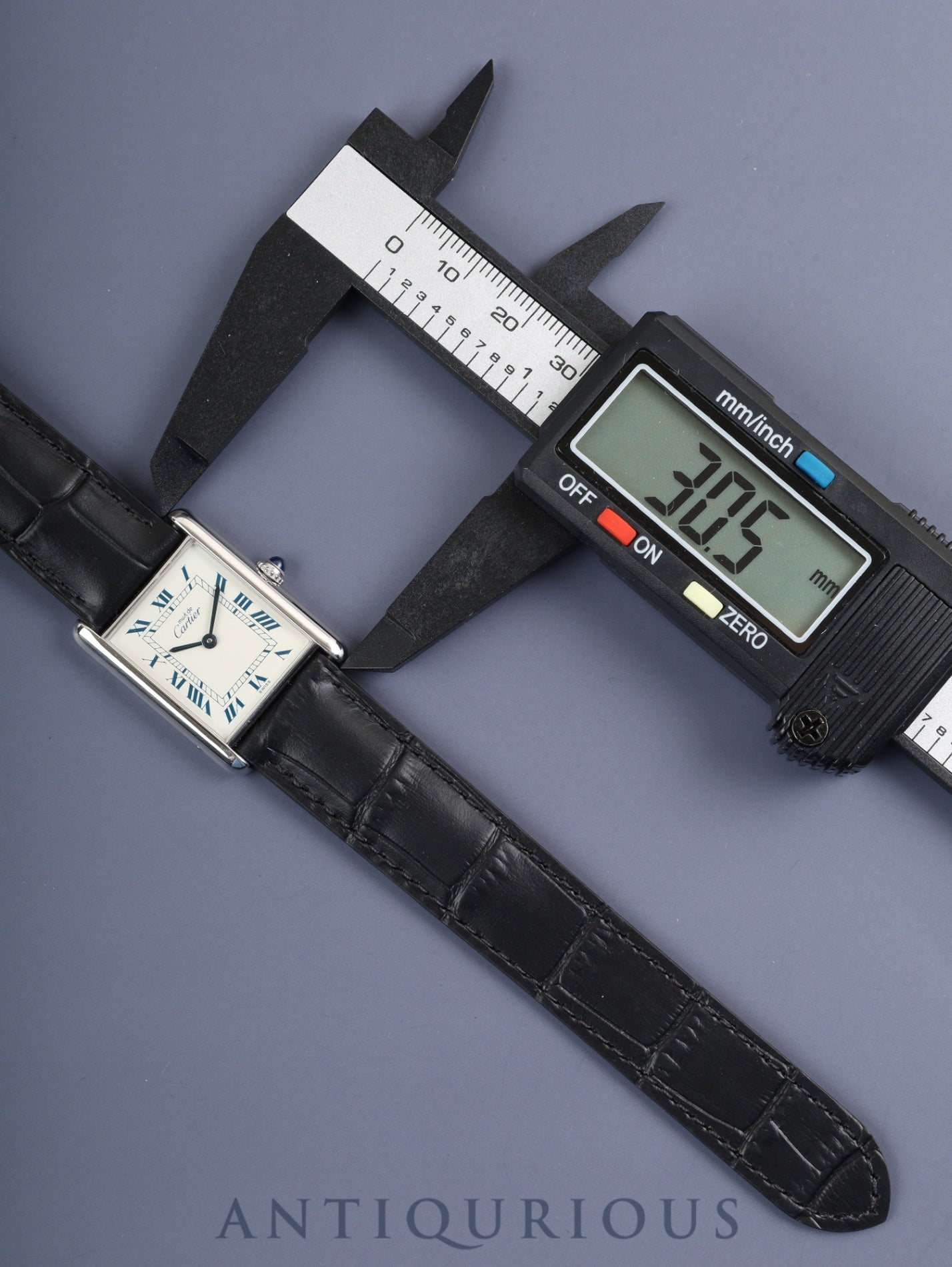 カルティエ マストタンク LM 6900006 / W1001465 クォーツ Cal.690 SV925 革 純正Dバックル（SS） ホワイトローマン文字盤 箱 冊子 保証書（1995年） オーバーホール済み 新品仕上げ済み