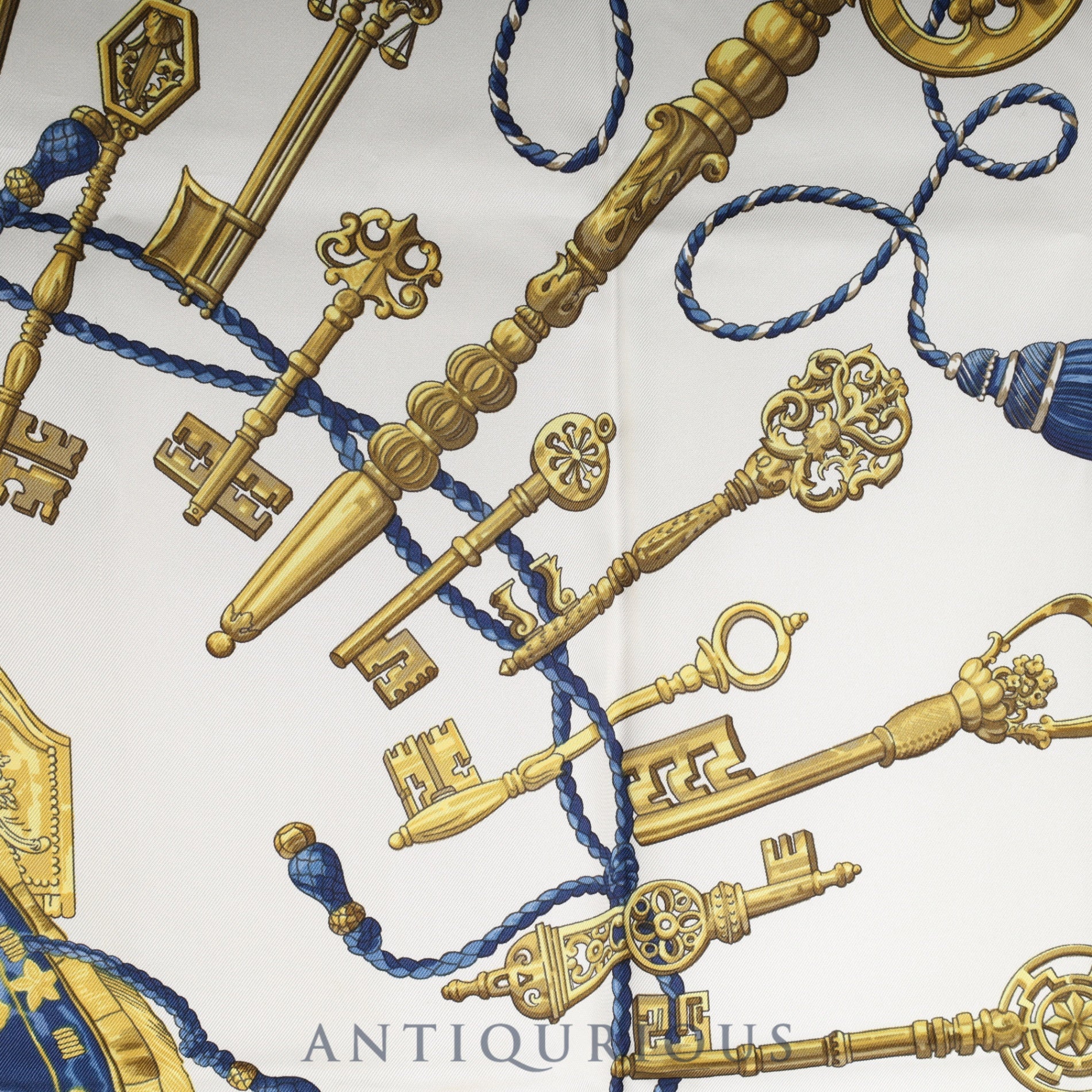 Hermes scarf Carré 90 LES CLES key SILK100%