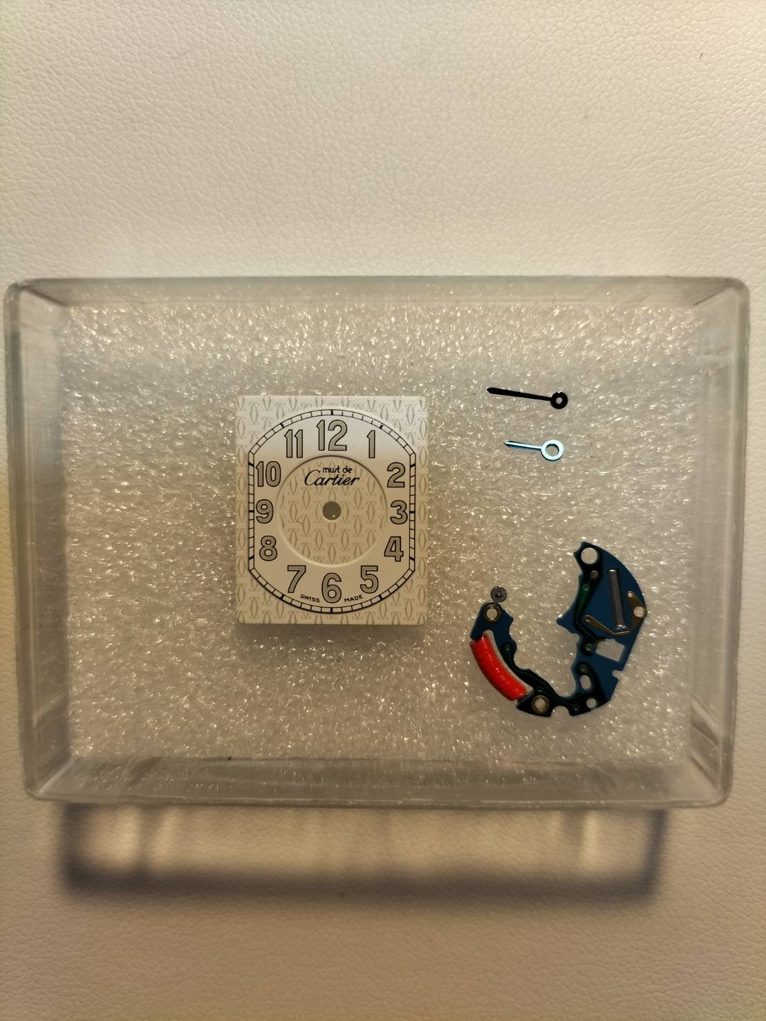 Cartier Must Tank MM W1013854 / 2415 Quartz SV925 Leather Genuine D-buckle (GP) Arabic CC Dial Box Booklet Warranty (2000) Overhauled