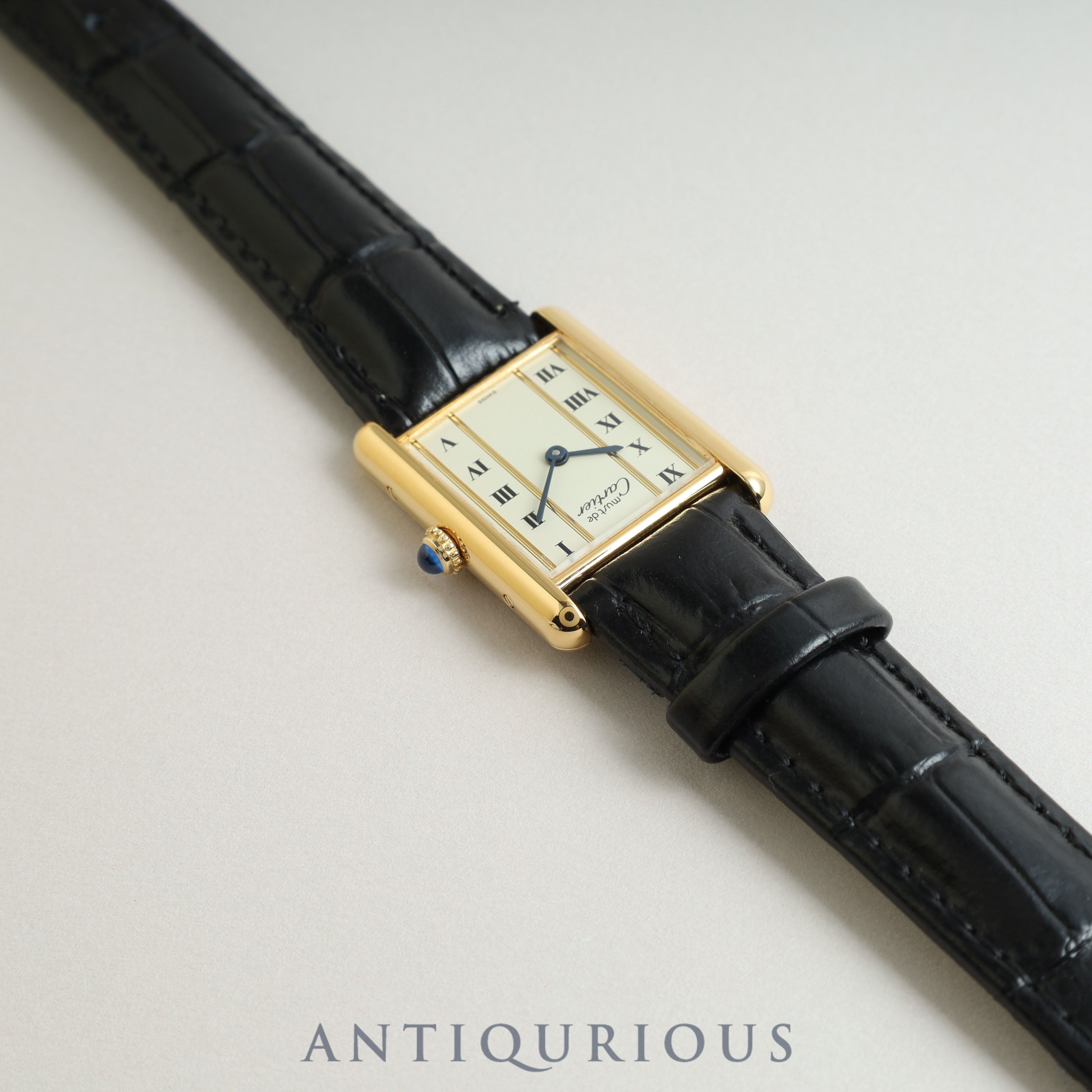 Cartier Must Tank LM QZ Straight Roman Dial