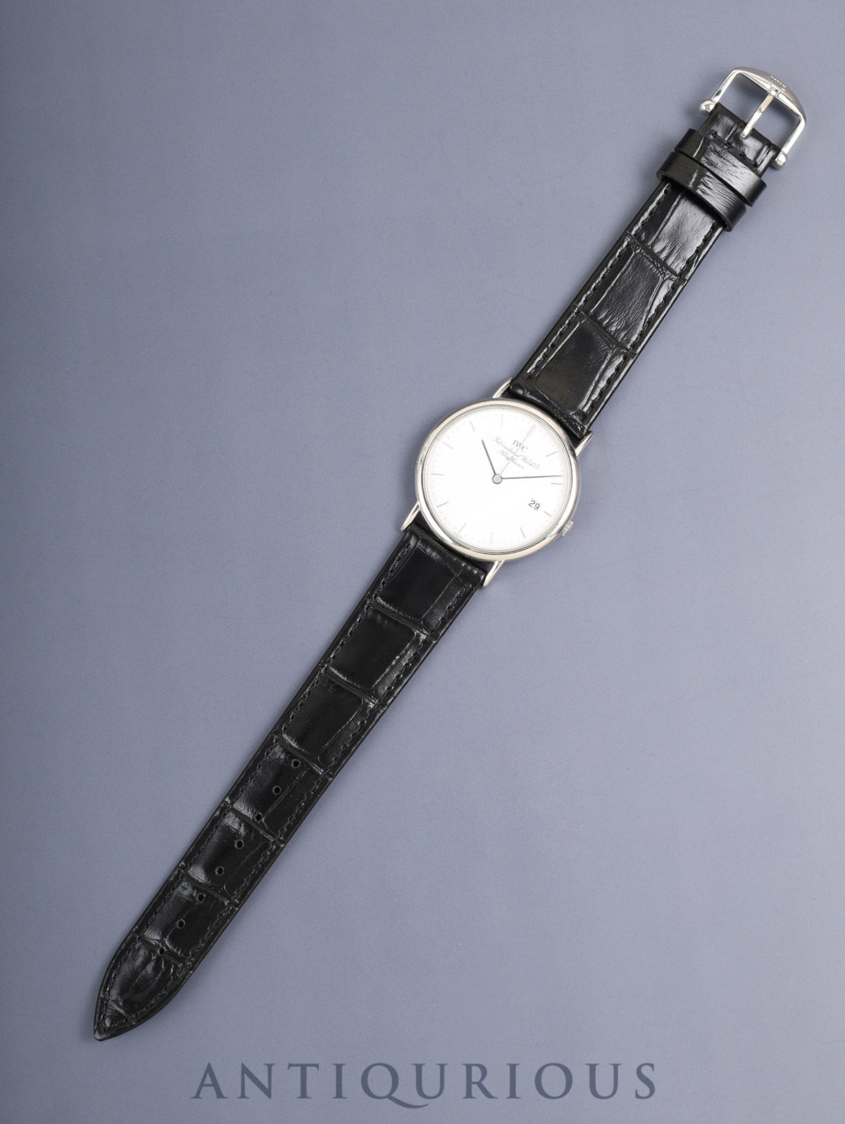 IWC ポートフィノ 3331 クォーツ Cal.IWC2210 SS 革 純正ピンバックル（SS）ホワイト文字盤（SWISS表記）オーバーホール済み アイダブリュシー
