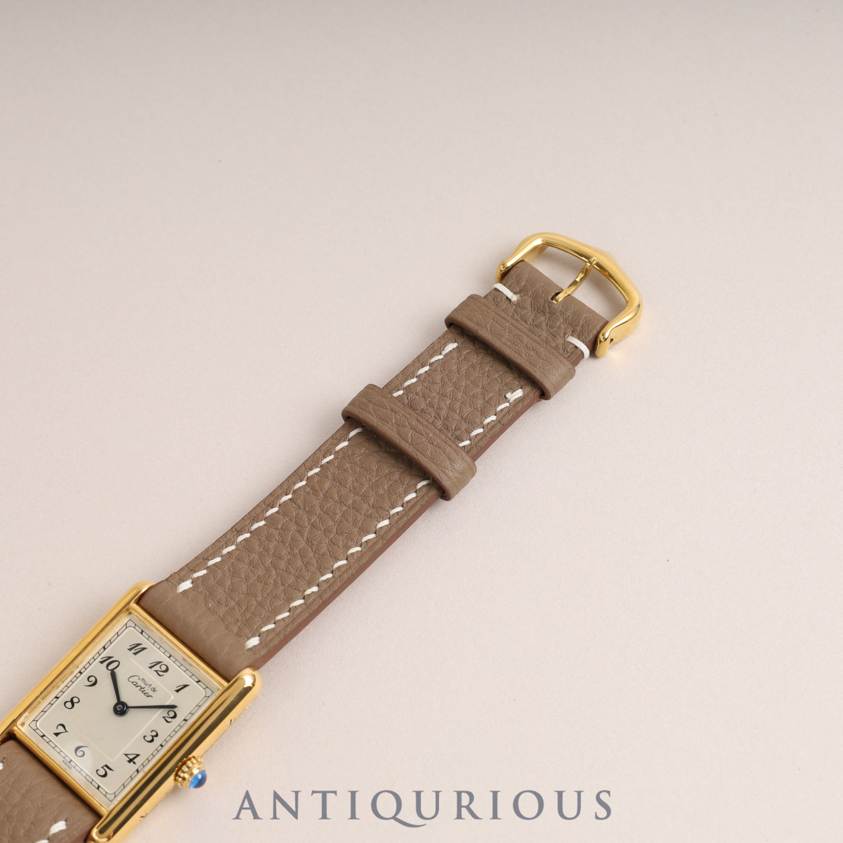 Cartier Must Tank LM QZ Arabic Dial 590005 Newly Refinished