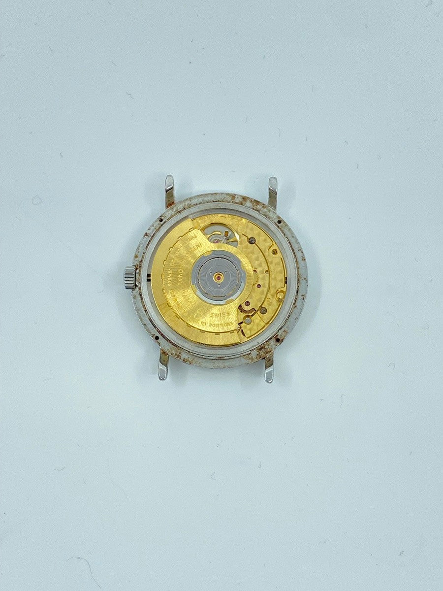 IWC Portofino IW351403 Automatic Caliber 37521 Stainless Steel Leather Strap with Genuine Stainless Steel Buckle, White Dial, Overhauled