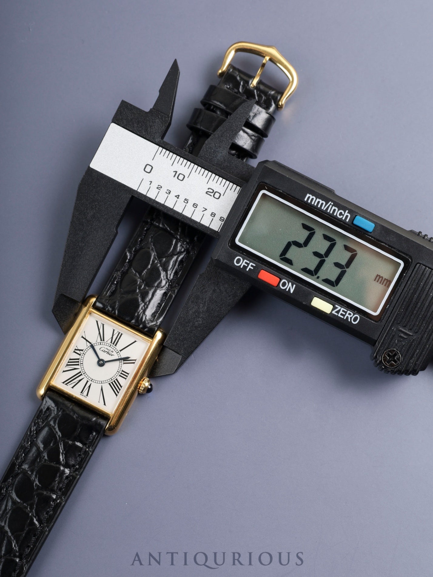 カルティエ マストタンク LM 590005 クォーツ Cal.90  SV925 革 純正尾錠（GP）オパラン文字盤（SWISS表記）オーバーホール済み