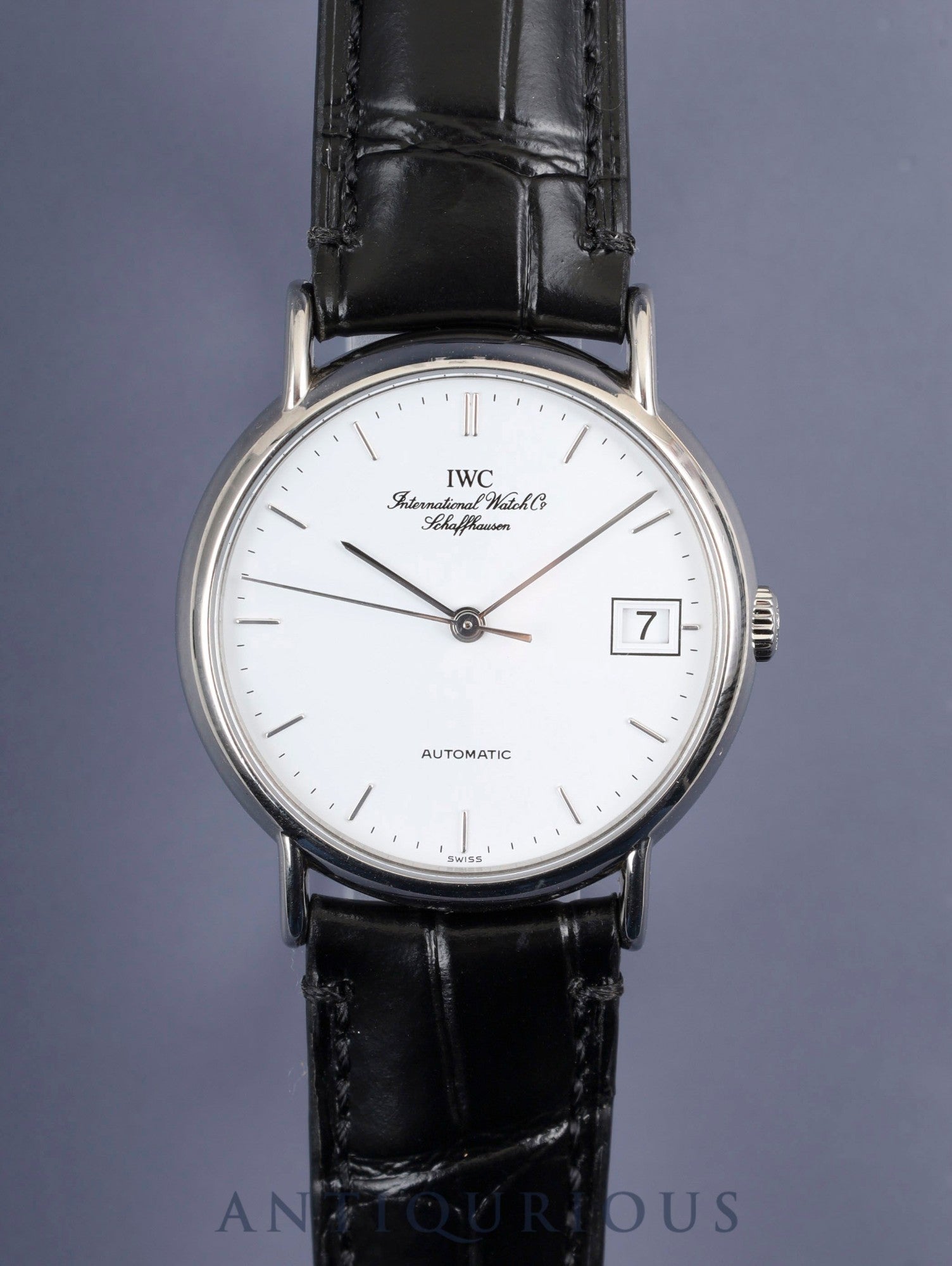 IWC IW351318 ポートフィノ 自動巻き Cal.C37521 SS 革 純正尾錠（SS） ホワイト文字盤 オーバーホール済み アイダブリュシー