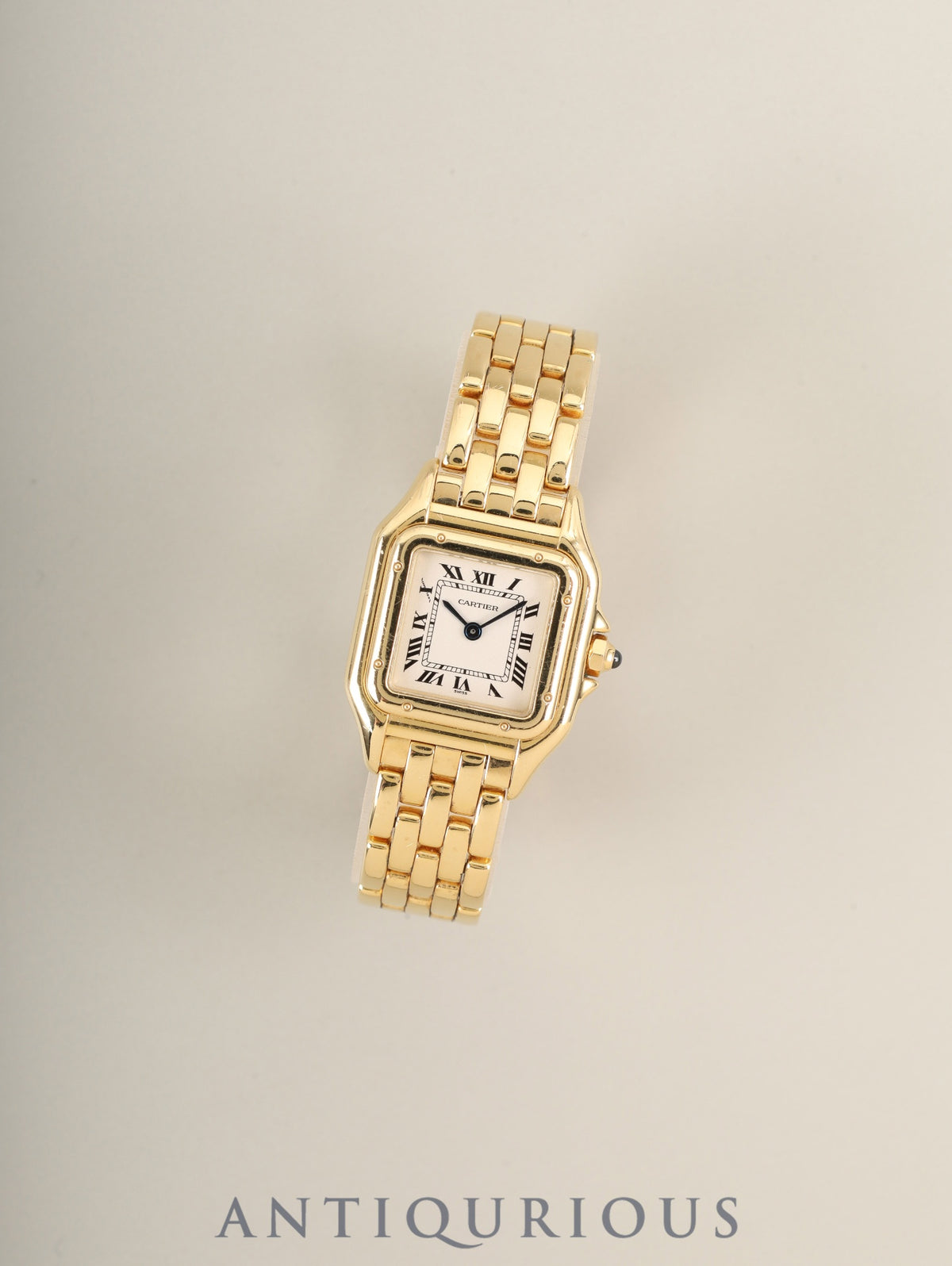 Cartier Panthere SM W25036B9 / 1280 2 Quartz Cal.157.06 750YG 750YG Ivory Roman Dial (SWISS marking) Box, Booklets, Warranty Card (1998) Overhauled