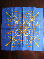 Hermès Scarf Carre 45 Eperon d'Or Golden Spur 100% Silk