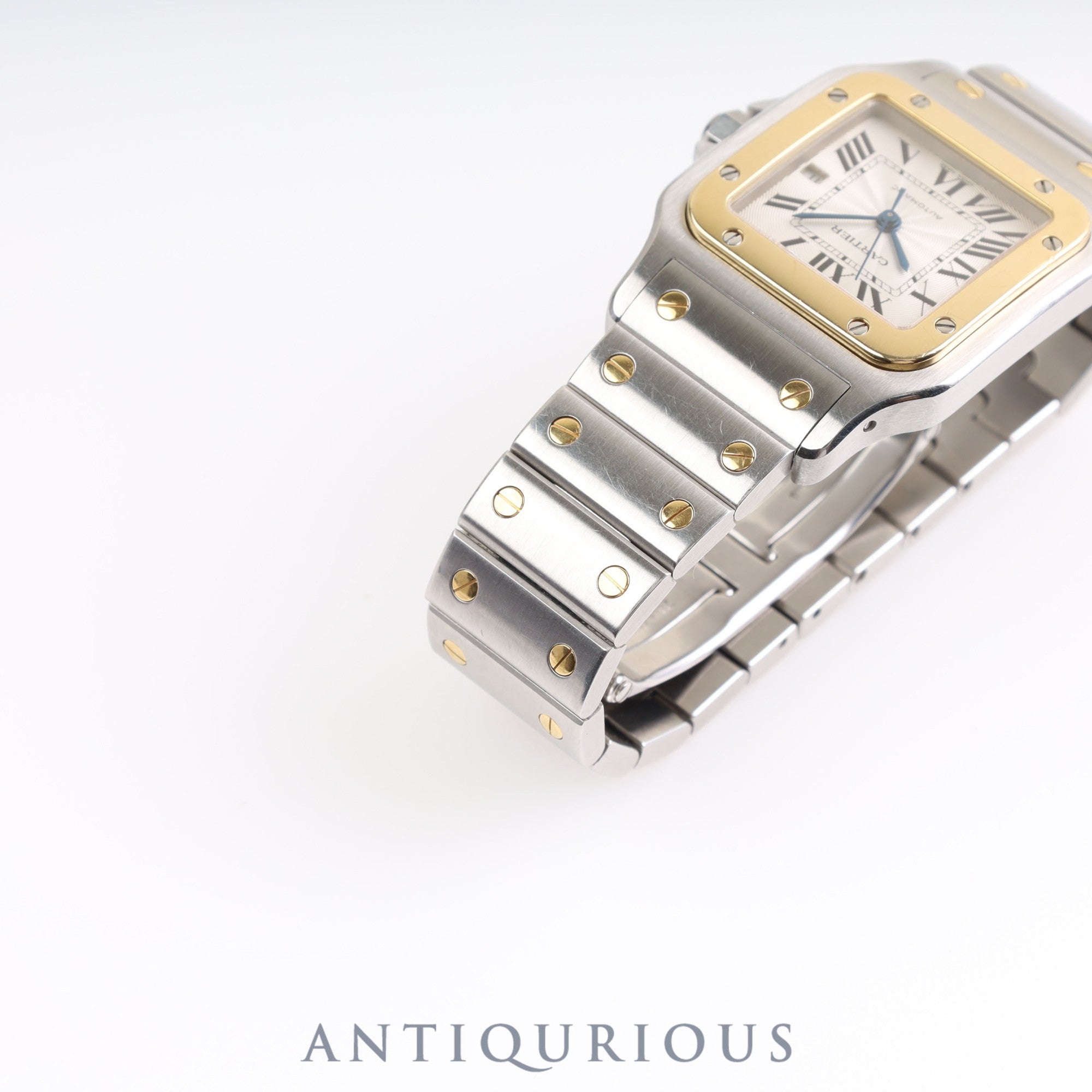 CARTIER カルティエ SANTOS GALBEE サントスガルベ LM W20058C4 2319 自動巻き SS/YG SS/YG シルバーギョーシェ文字盤