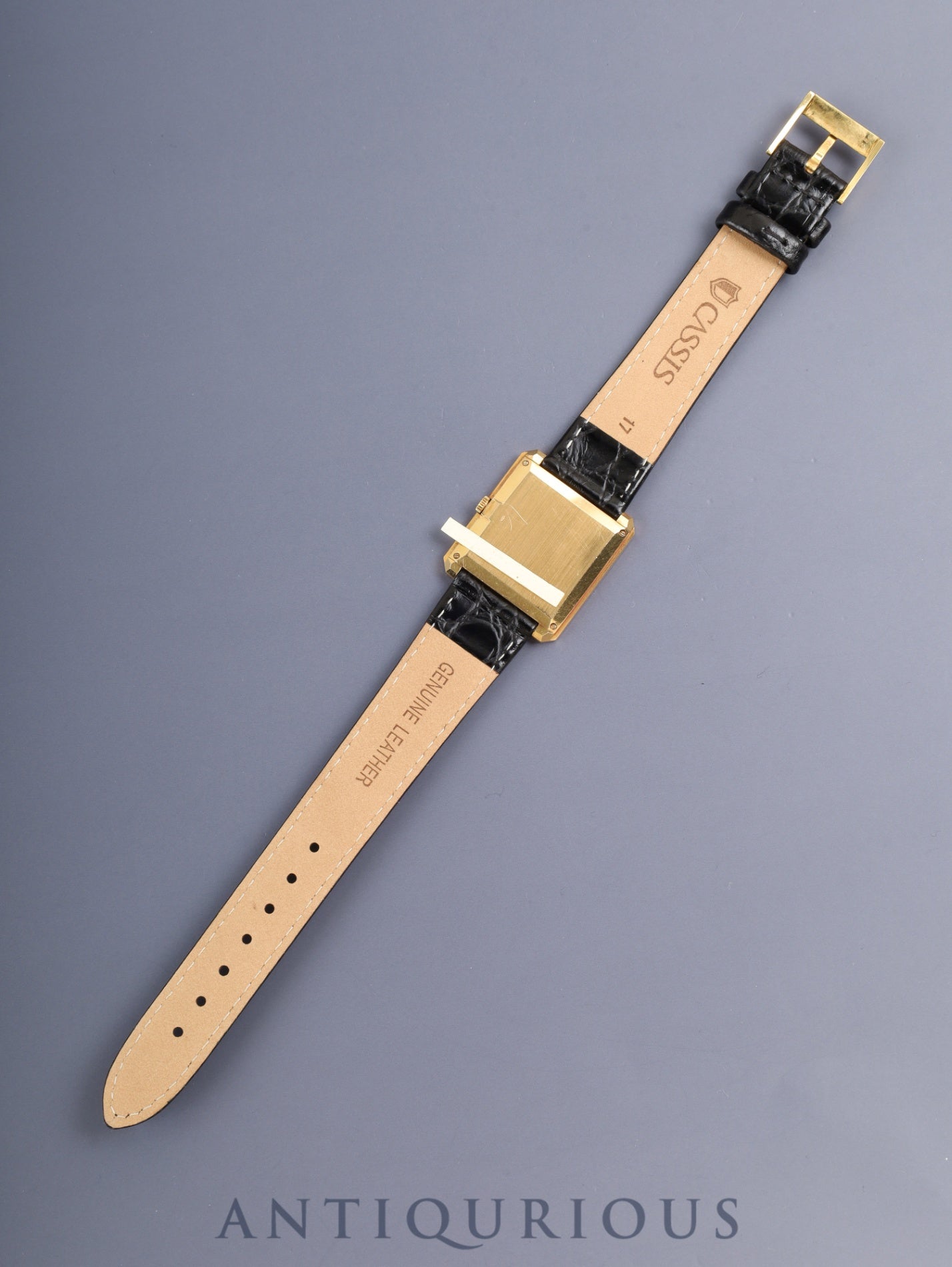 Piaget Protocol 9154 Manual Winding Cal.9P2 750YG Leather Original Pin Buckle (750YG) Black Dial With Original Leather Strap Overhauled